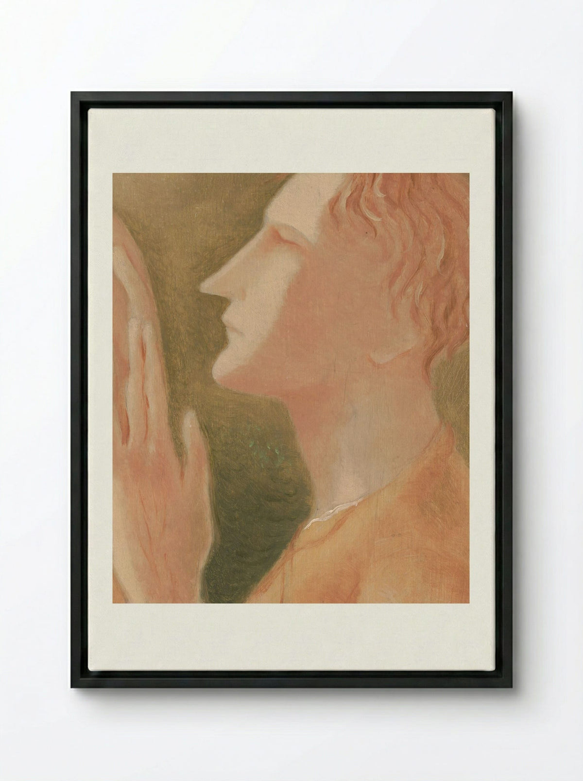 Blind Man - Mikuláš Galanda - Framed Canvas Black