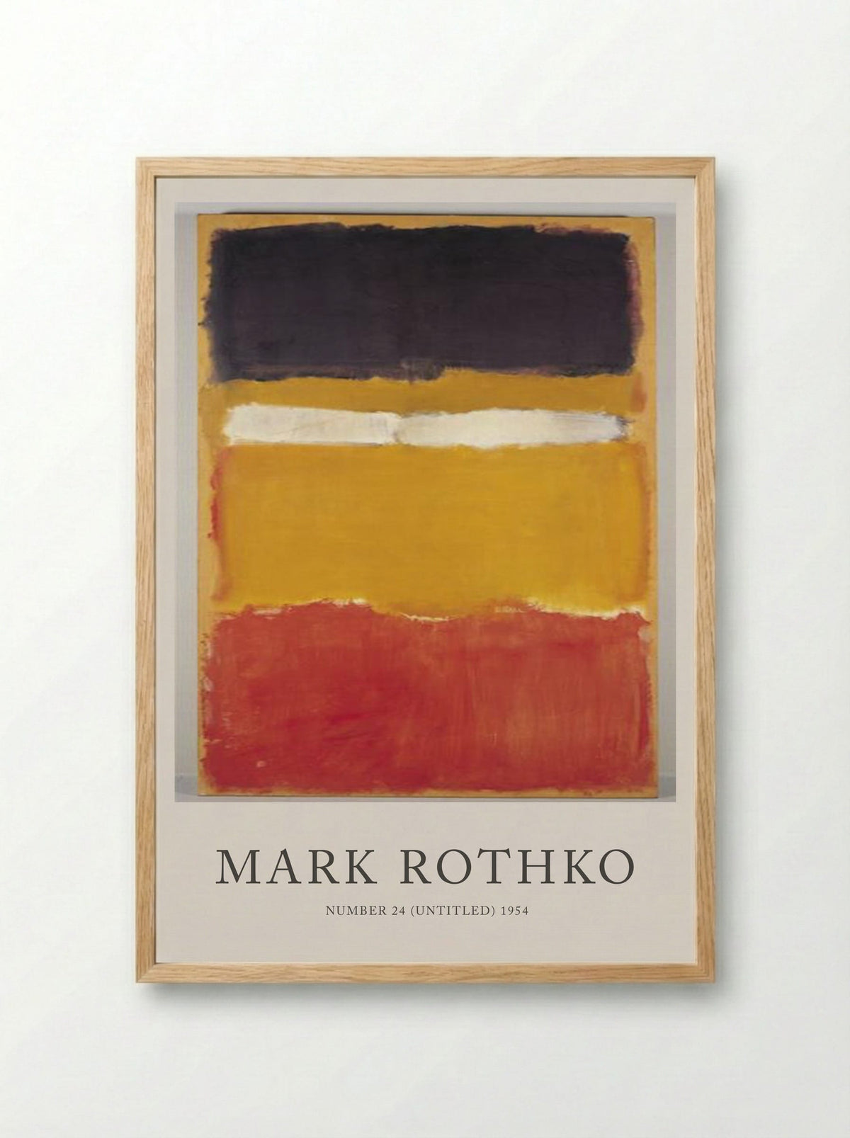 Number 24 (Untitled) - Mark Rothko - Framed Print Wood
