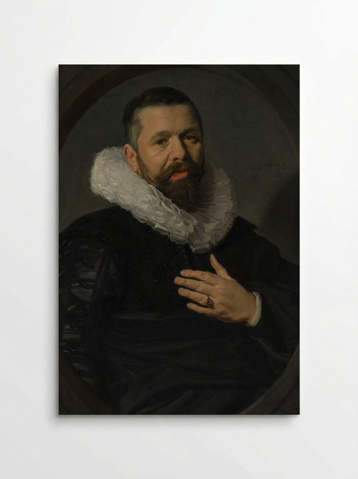 Portrait of a Bearded Man with a Ruff - Frans Hals - Poster