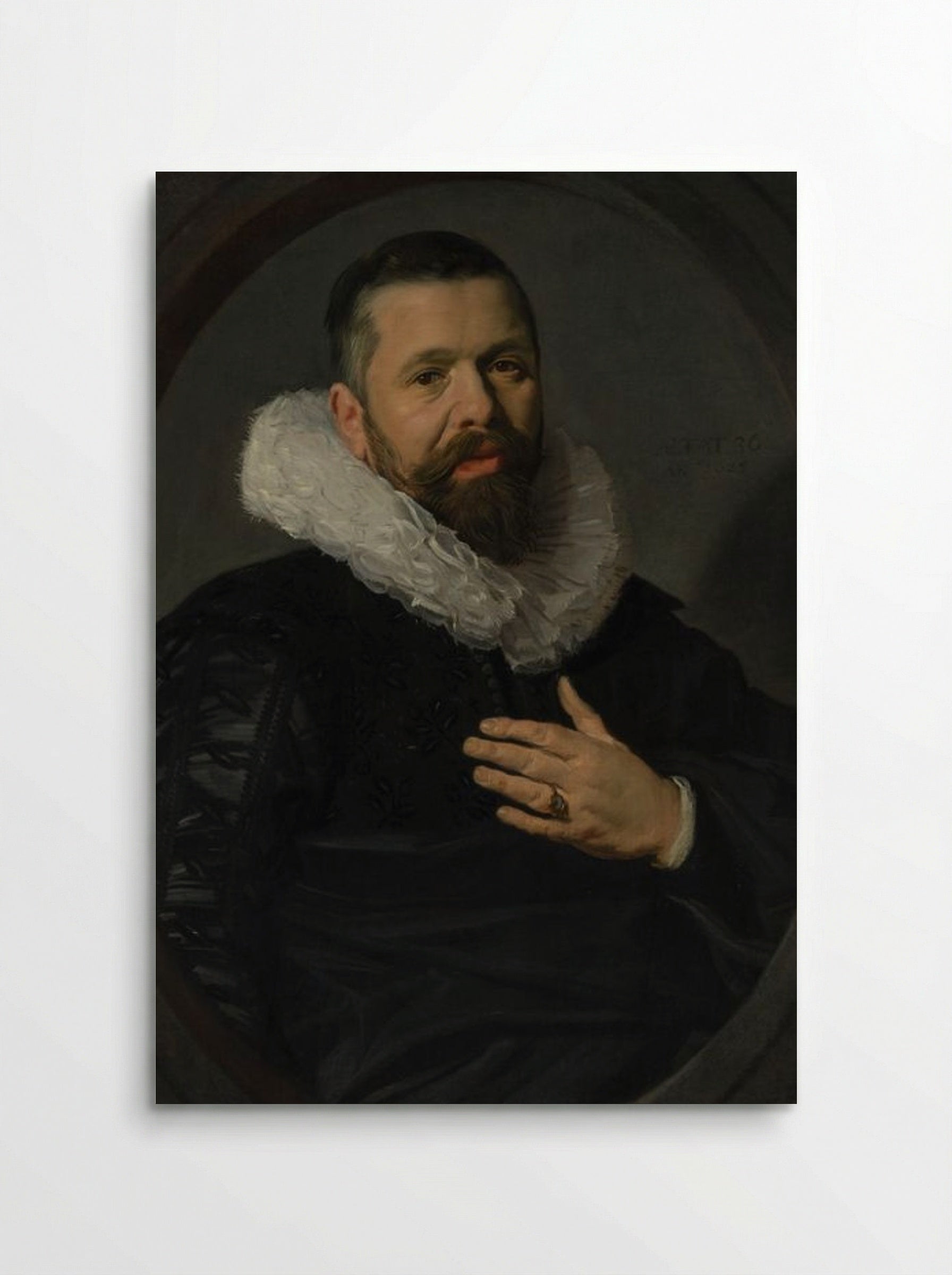 Portrait of a Bearded Man with a Ruff - Frans Hals - Poster