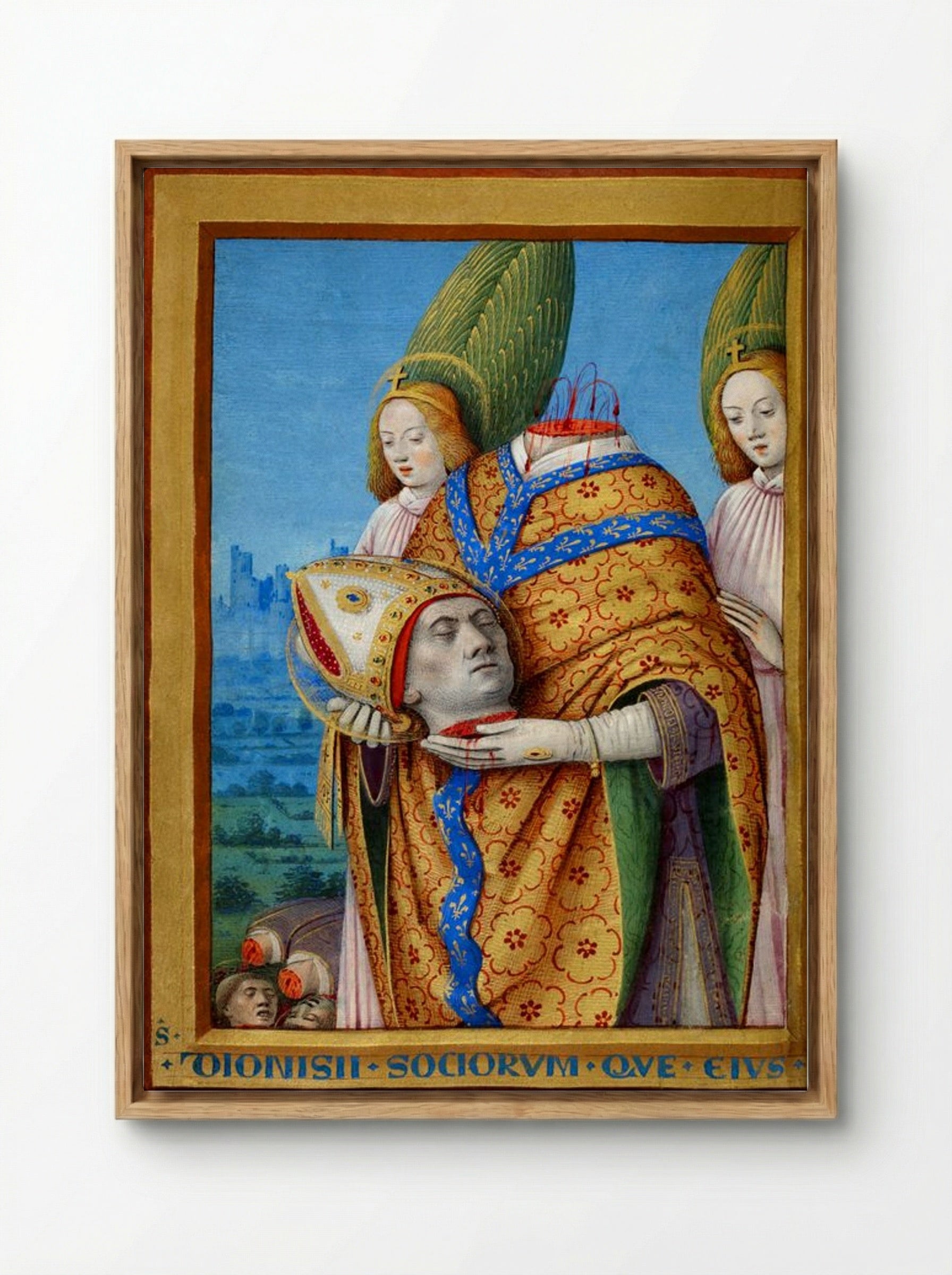 The Martyrdom of Saint Denis - Fine Art Print - Framed Canvas Wood