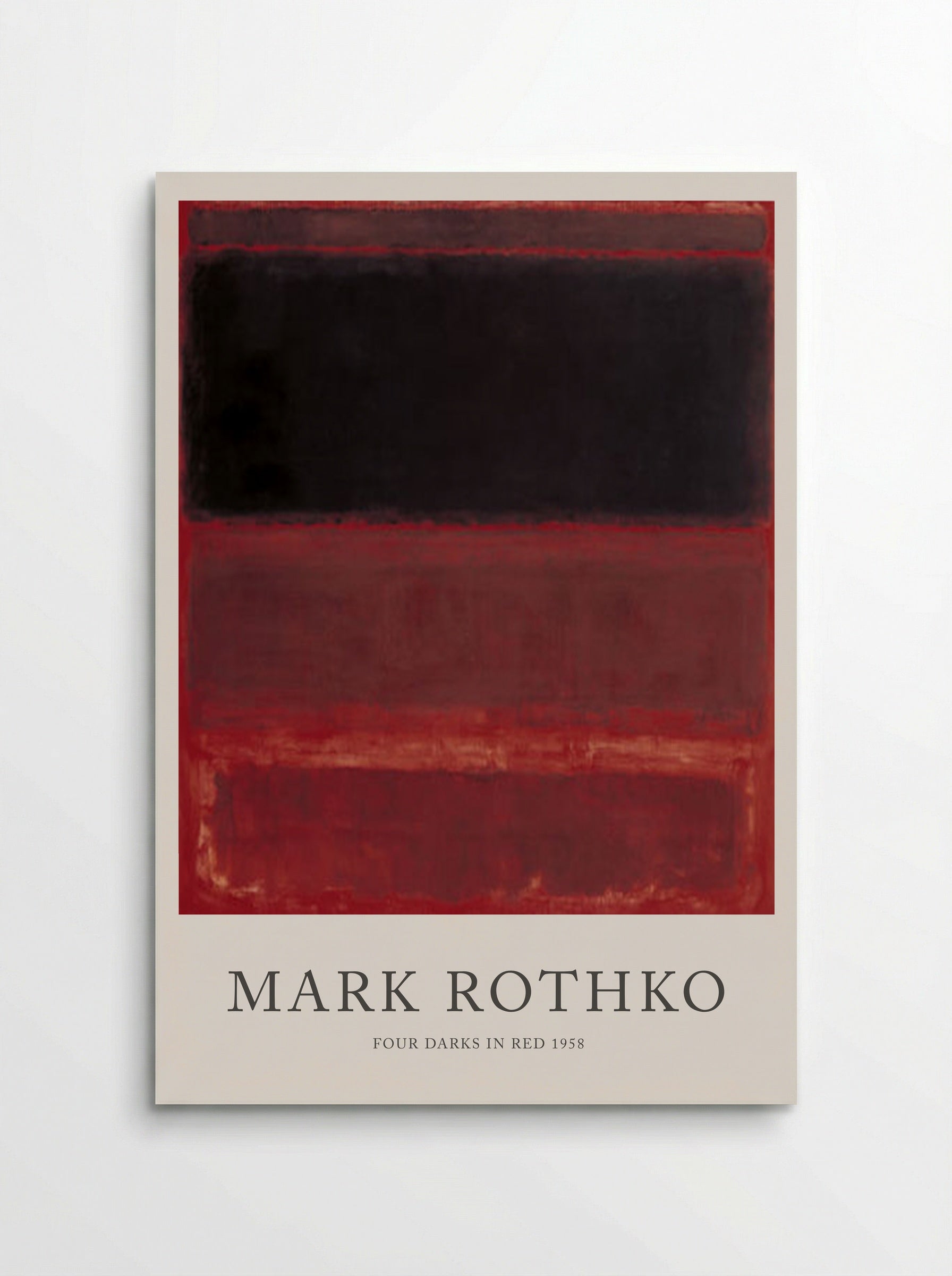 Four Darks in Red - Mark Rothko - Poster