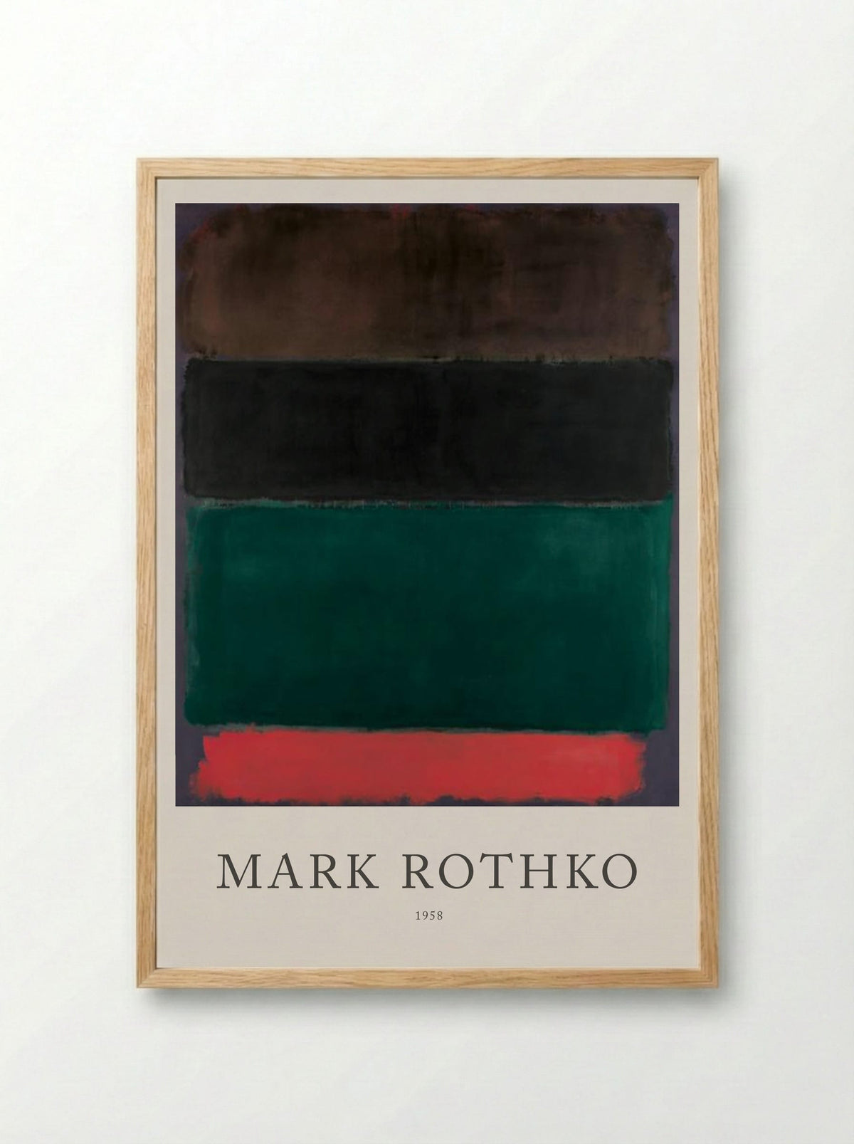 Untitled (Multiform Painting) - Mark Rothko - Framed Print Wood