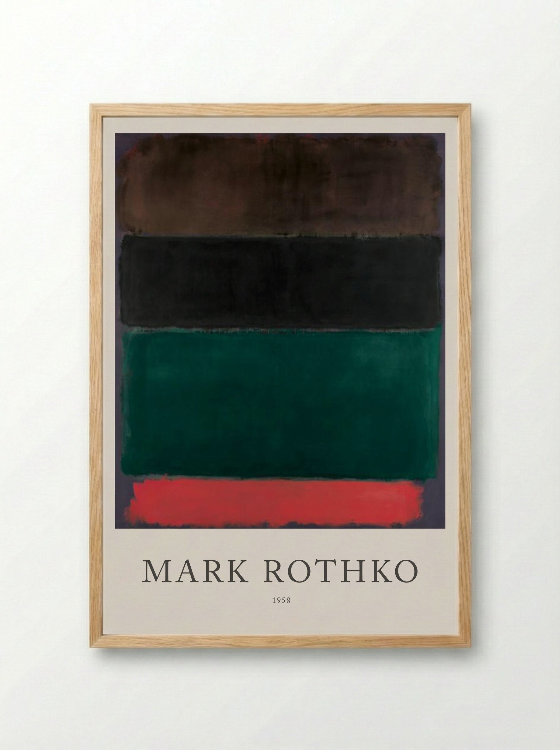 Untitled (Multiform Painting) - Mark Rothko - Framed Print Wood