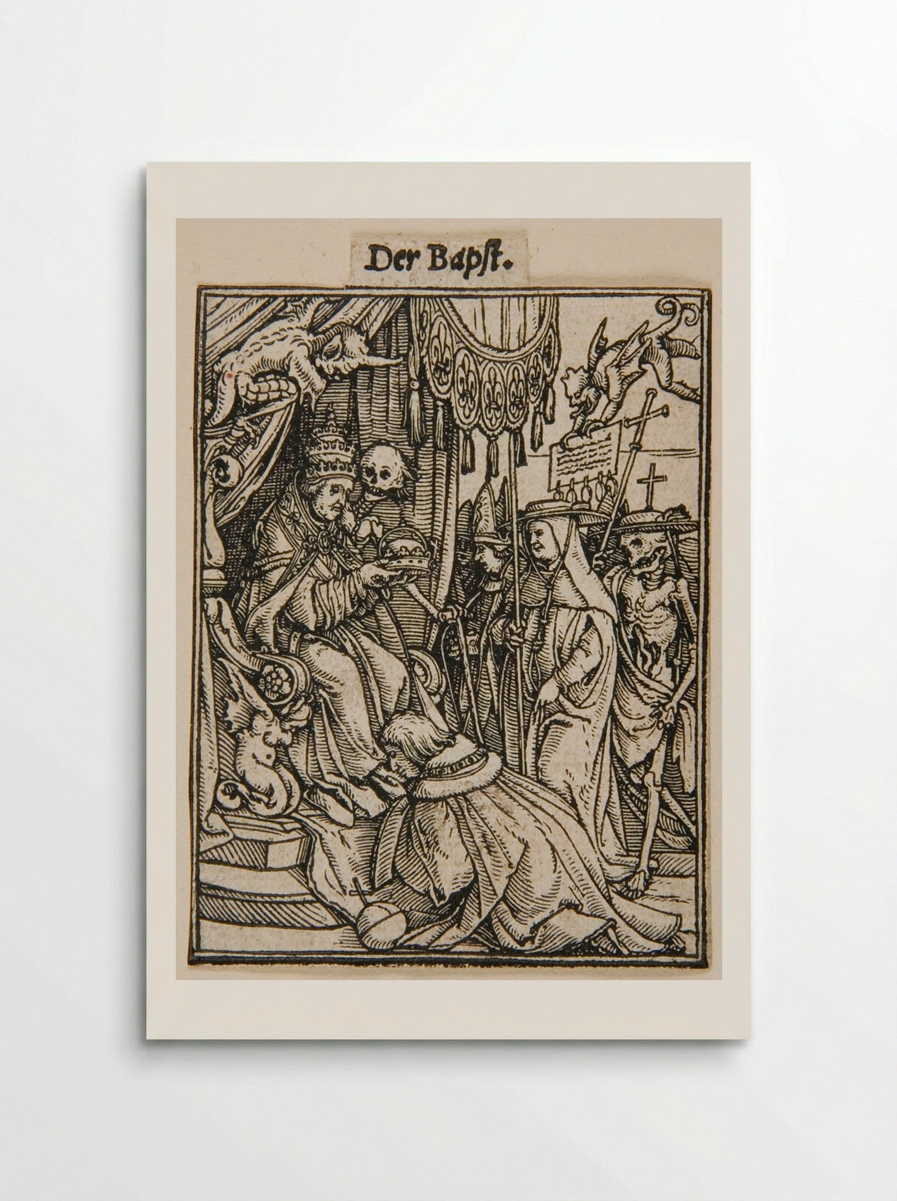The Pope (from The Dance of Death) - Hans Holbein the Younger - Poster