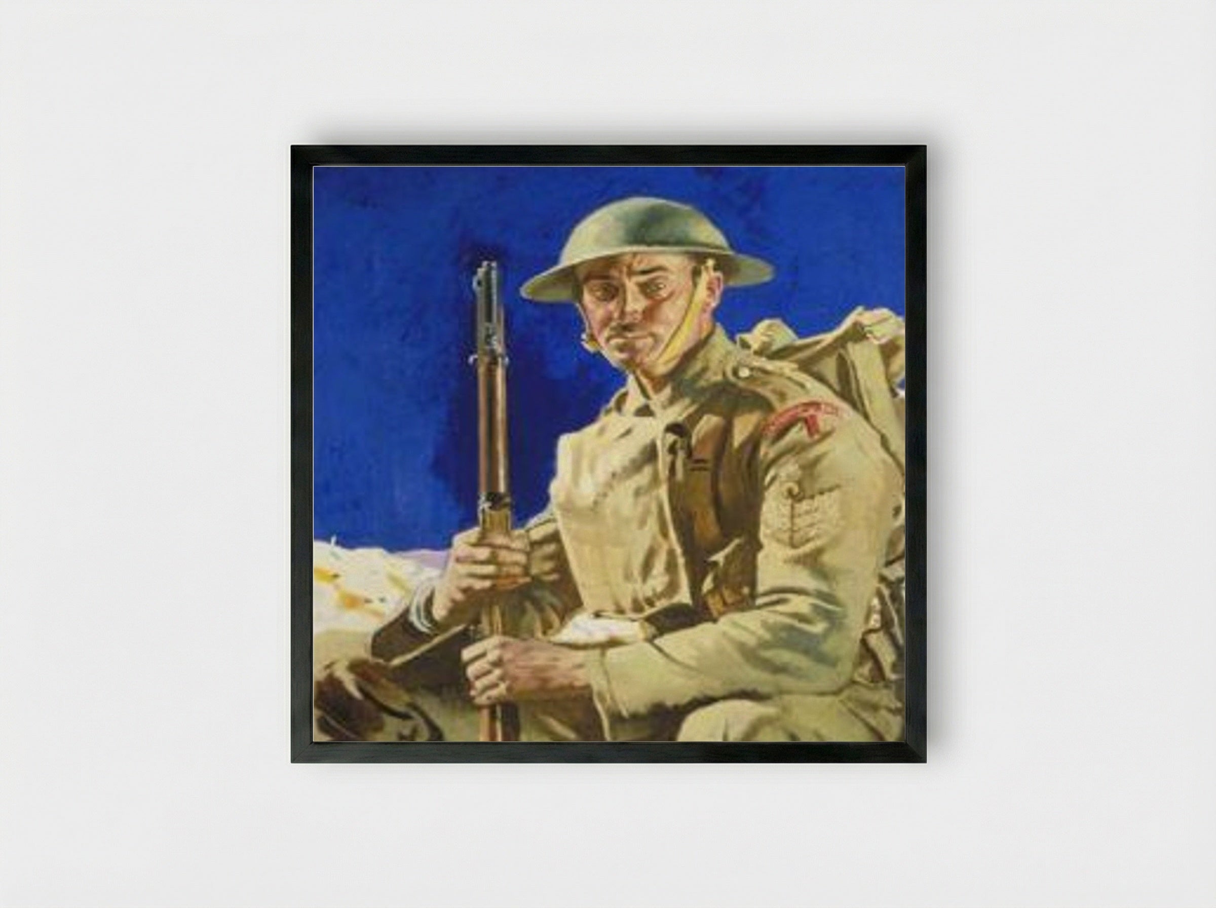 A Grenadier Guardsman, 1917 - William Orpen - Framed Print Black