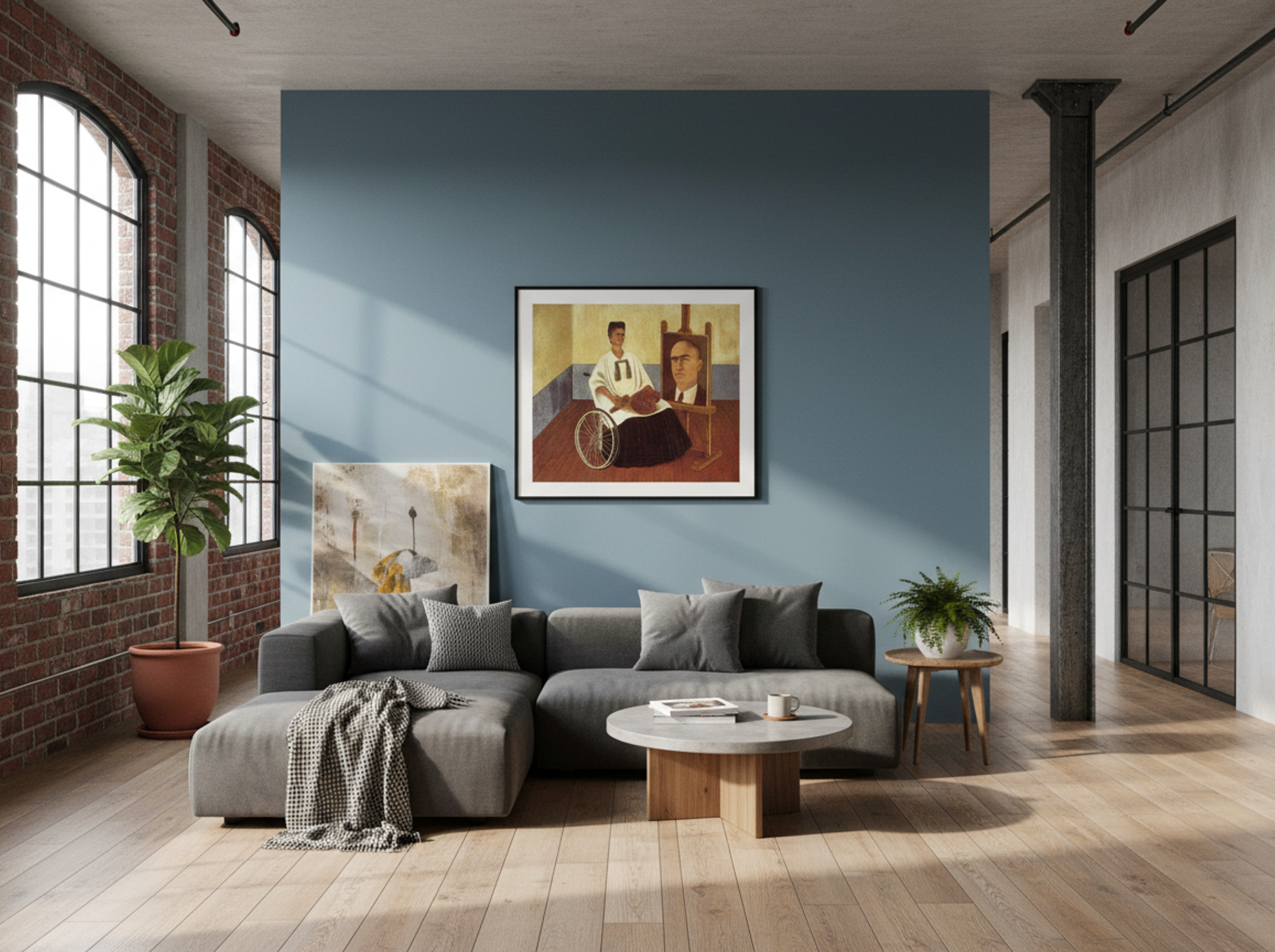 Self-Portrait with the Portrait of Doctor Farill - Frida Kahlo - Lifestyle