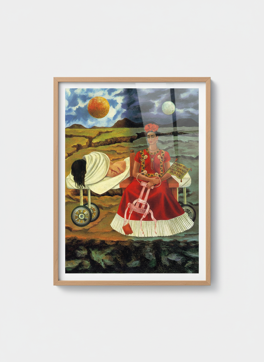 Tree of Hope, Remain Strong - Frida Kahlo - Framed Print Wood