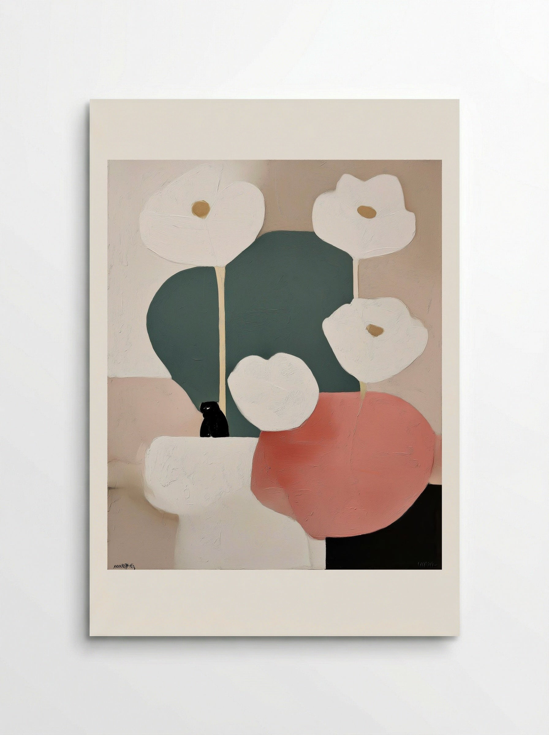 Whispered Garden Shapes - Poster