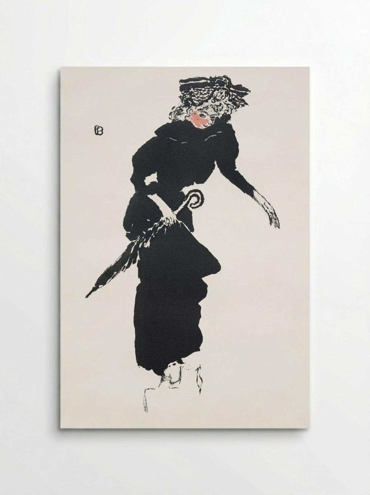 Woman with an Umbrella - Pierre Bonnard - Poster