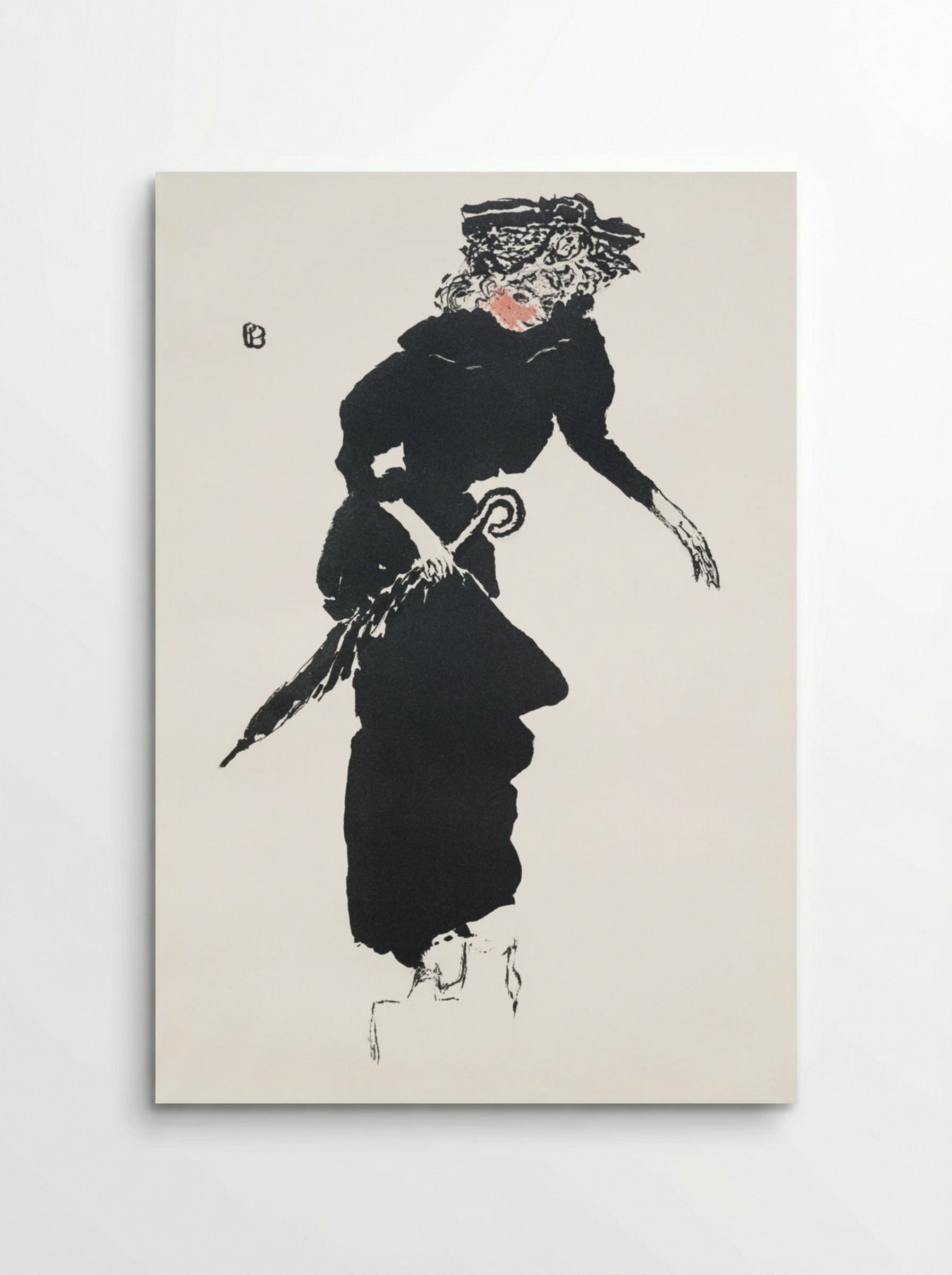 Woman with an Umbrella - Pierre Bonnard - Poster