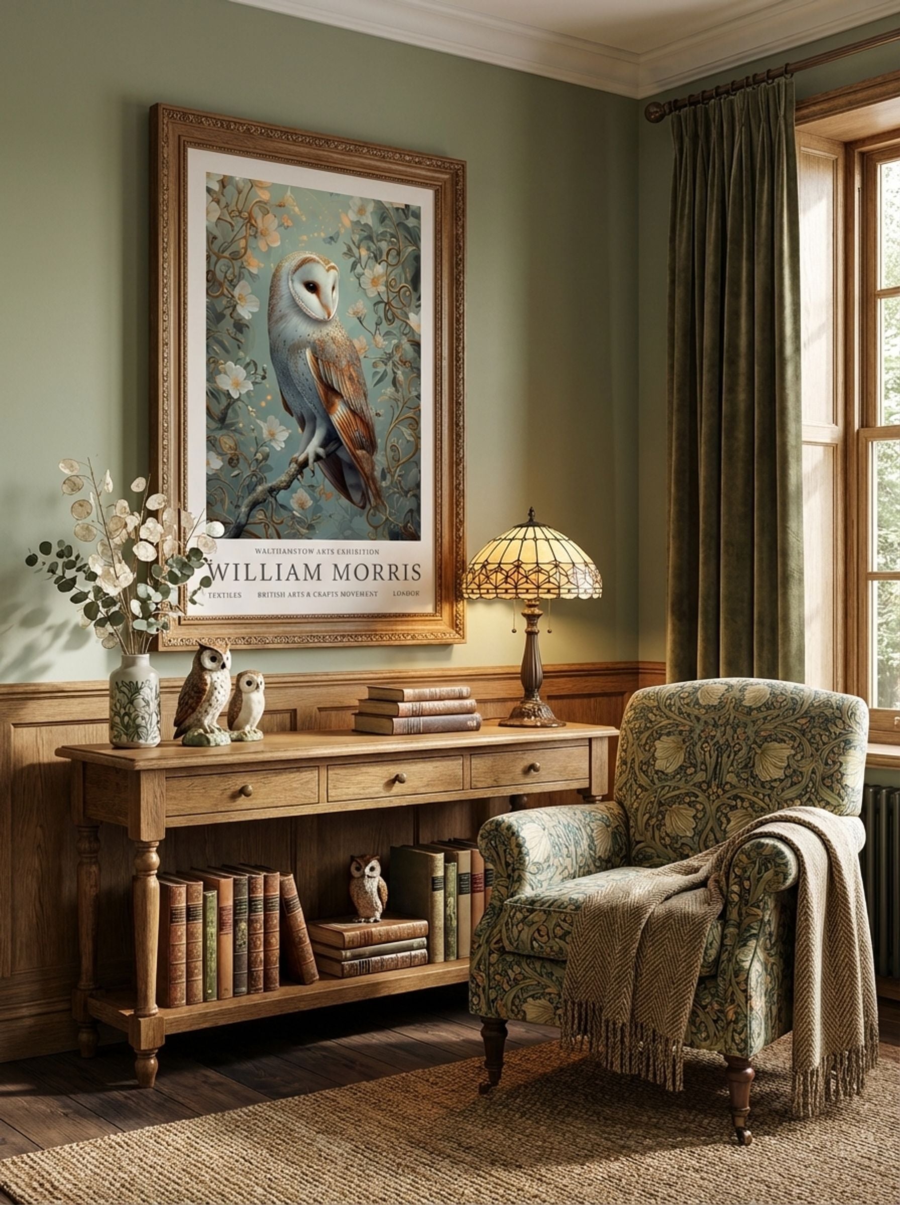 Barn Owl Whispering Wings - William Morris - Lifestyle