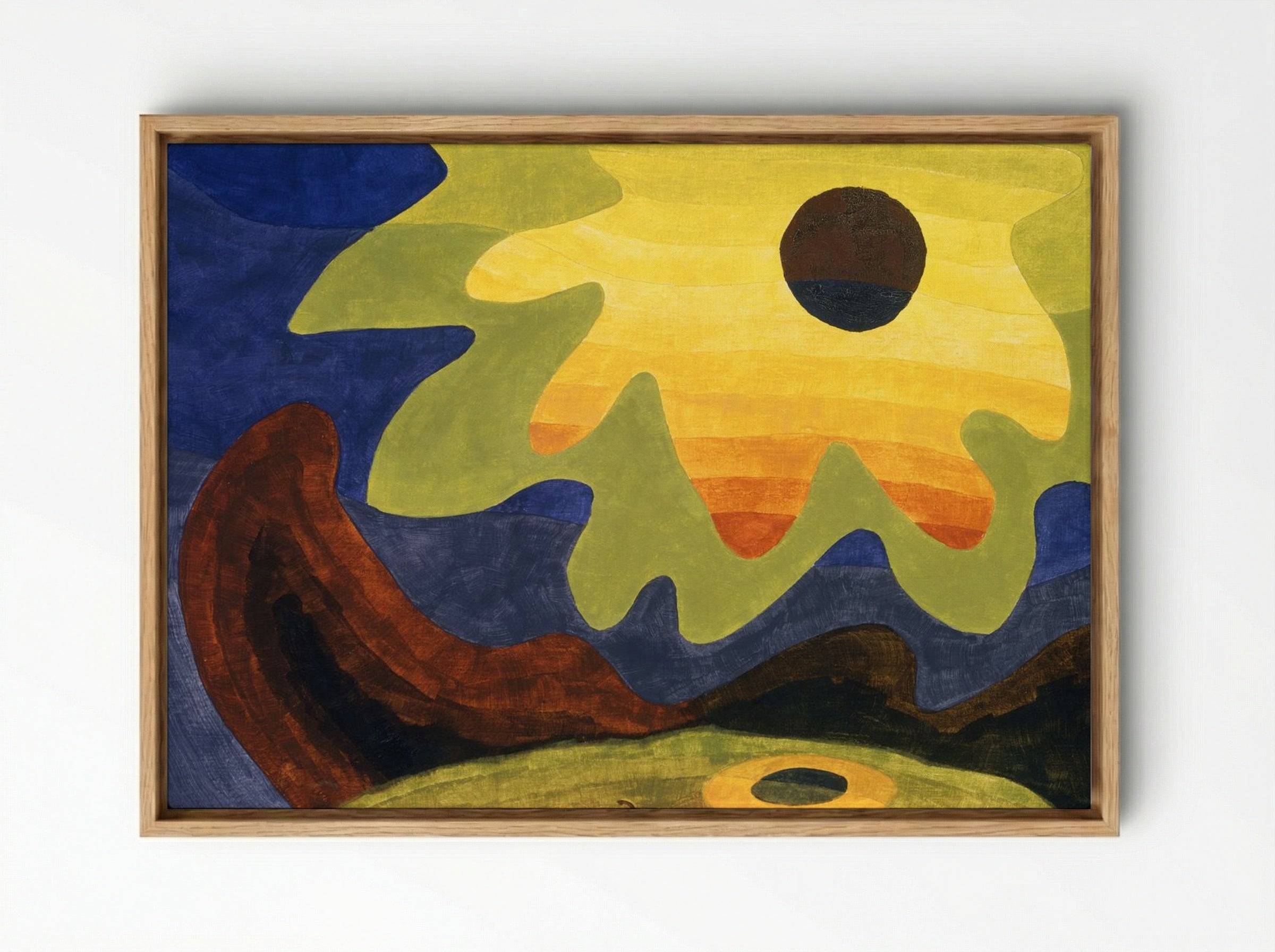 Sun - Arthur Dove - Framed Canvas Wood