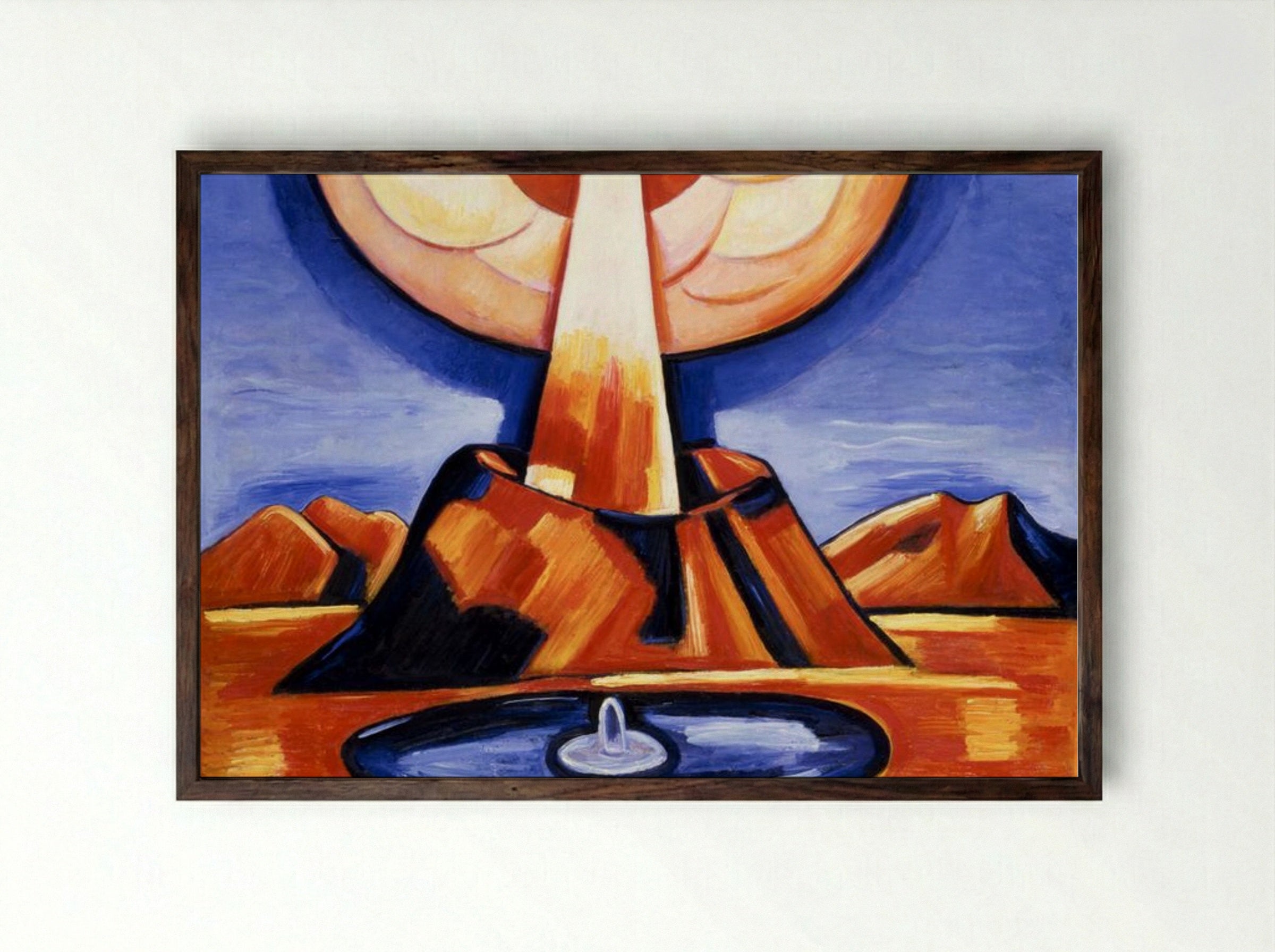 Yliaster (Paracelsus) - Marsden Hartley - Framed Print Dark Wood