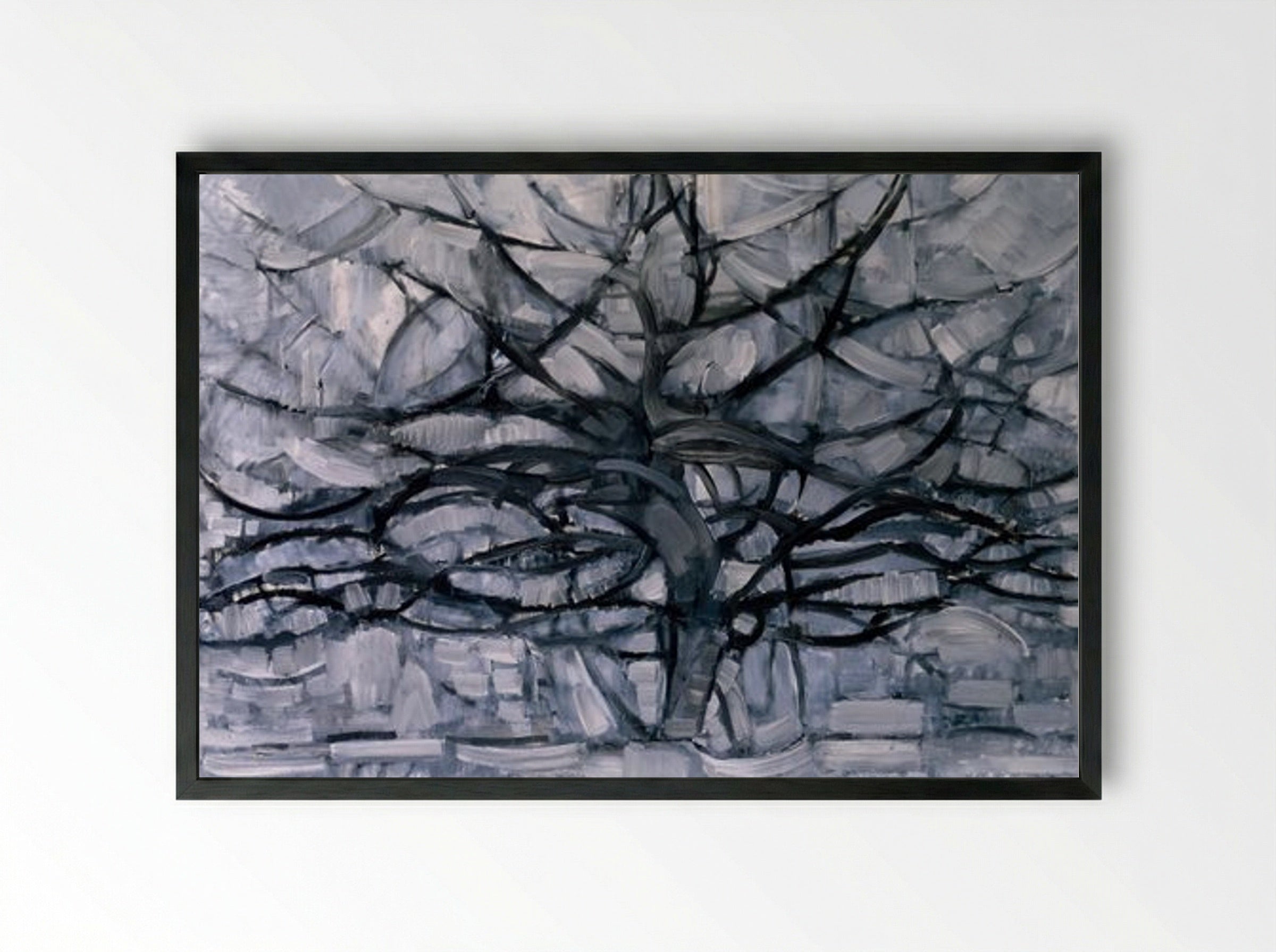 The Gray Tree - Piet Mondrian - Framed Print Black