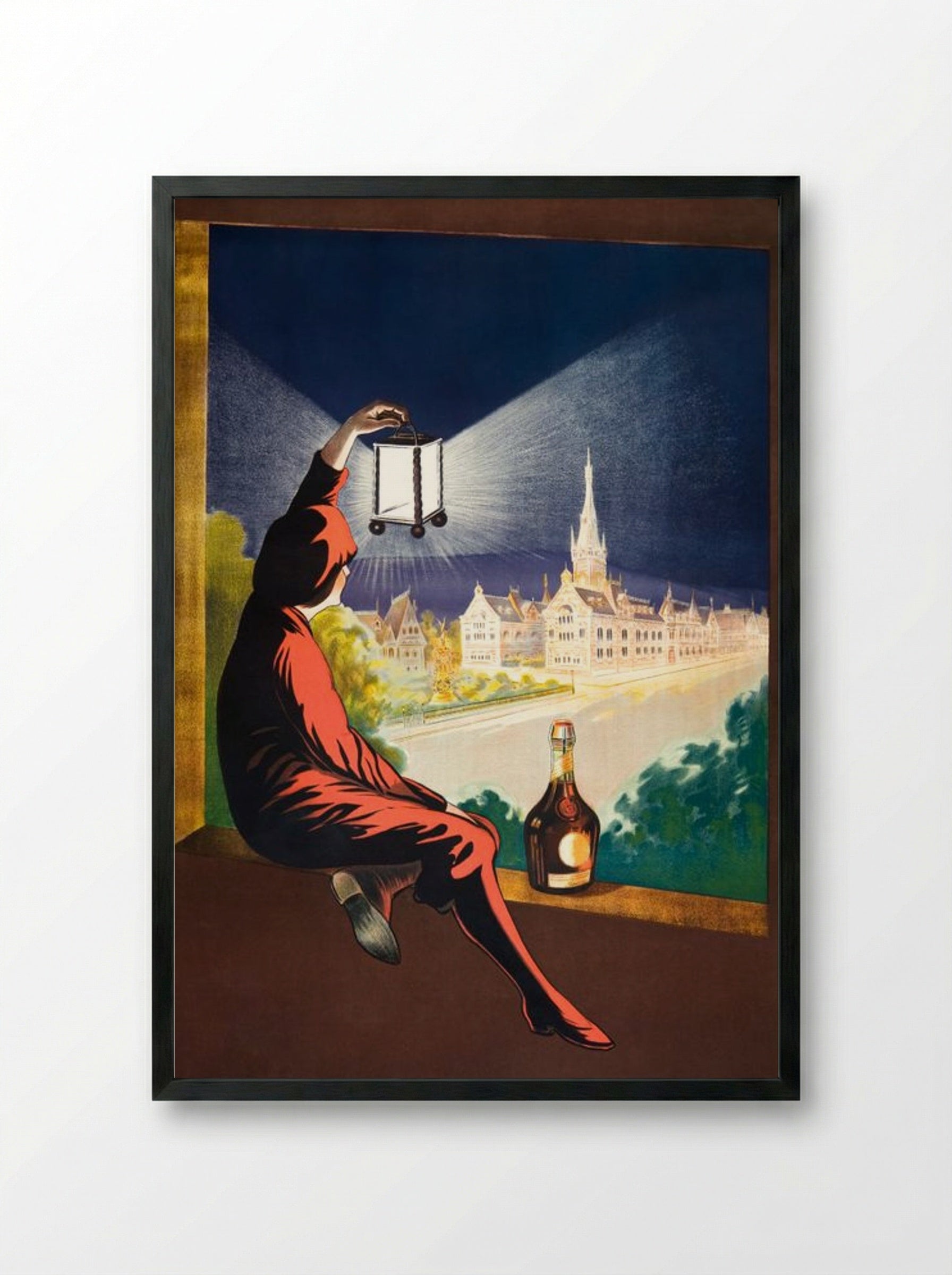 Benedictine - Leonetto Cappiello - Framed Print Black