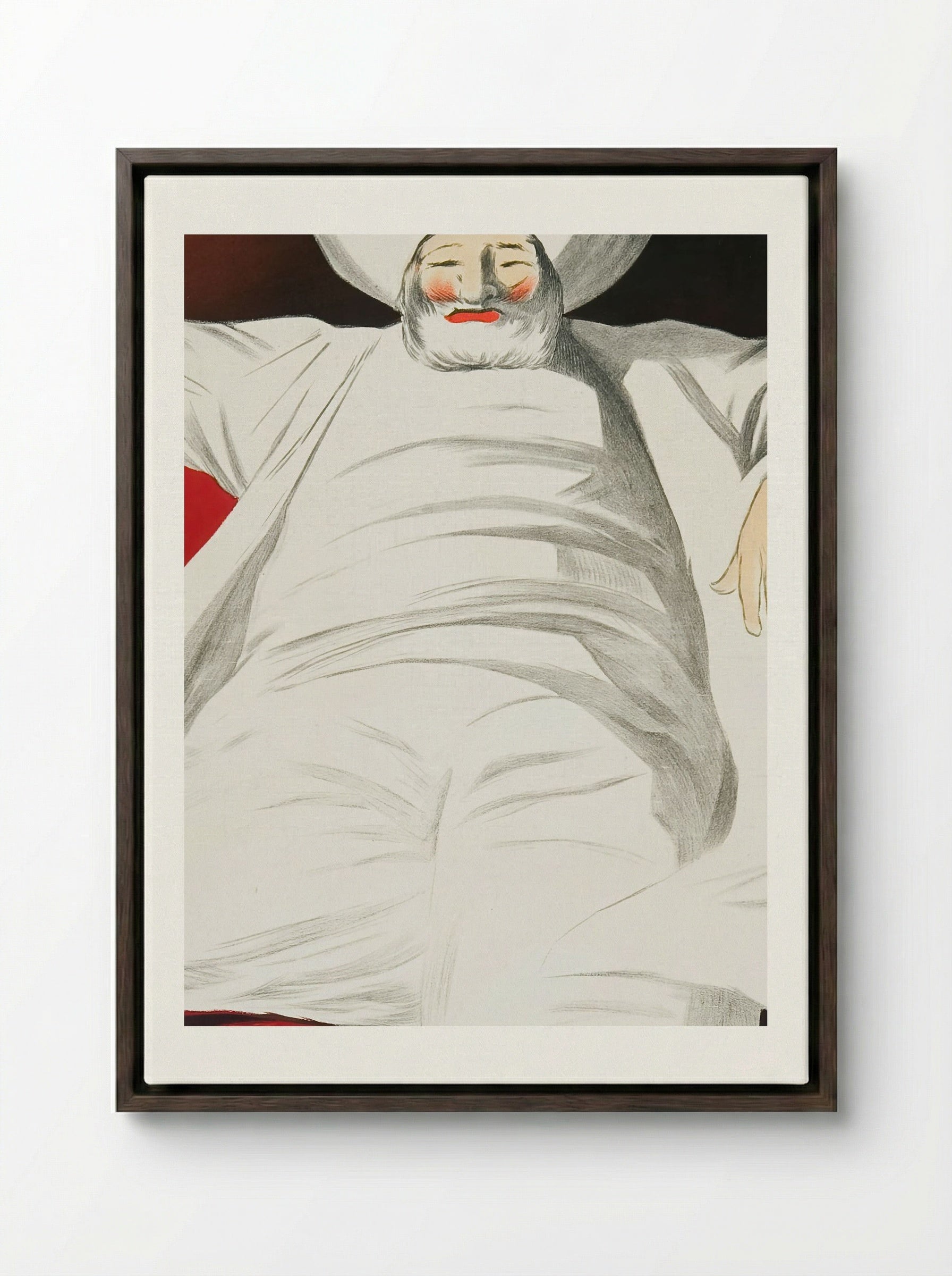 JOB Cigarettes - Leonetto Cappiello - Framed Canvas Dark Wood