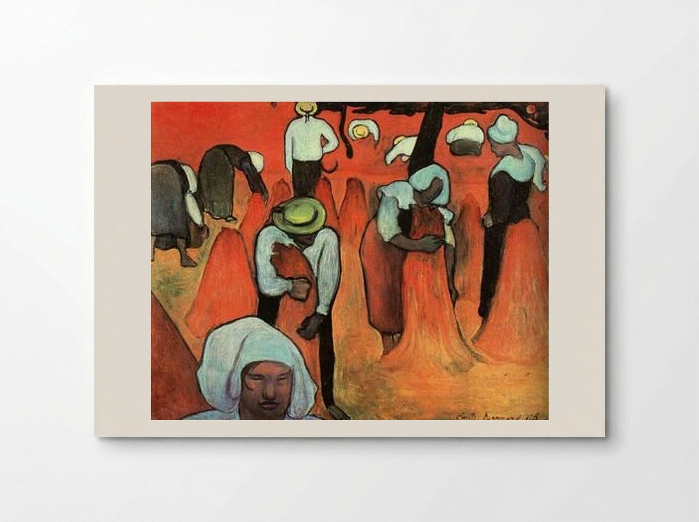Buckwheat Harvesters at Pont-Aven - Émile Bernard - Poster