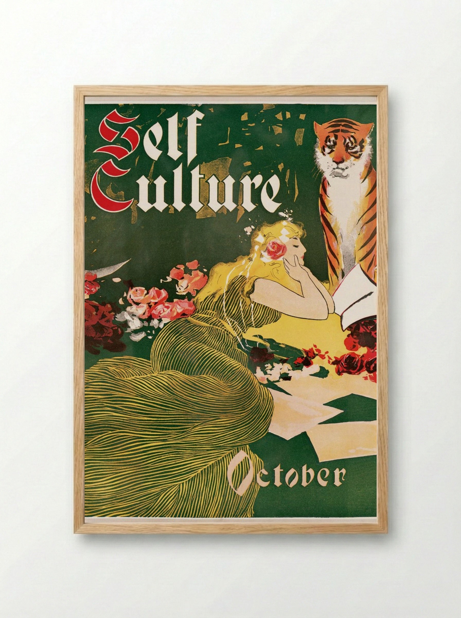 Self Culture, October - Fine Art Print - Framed Print Wood