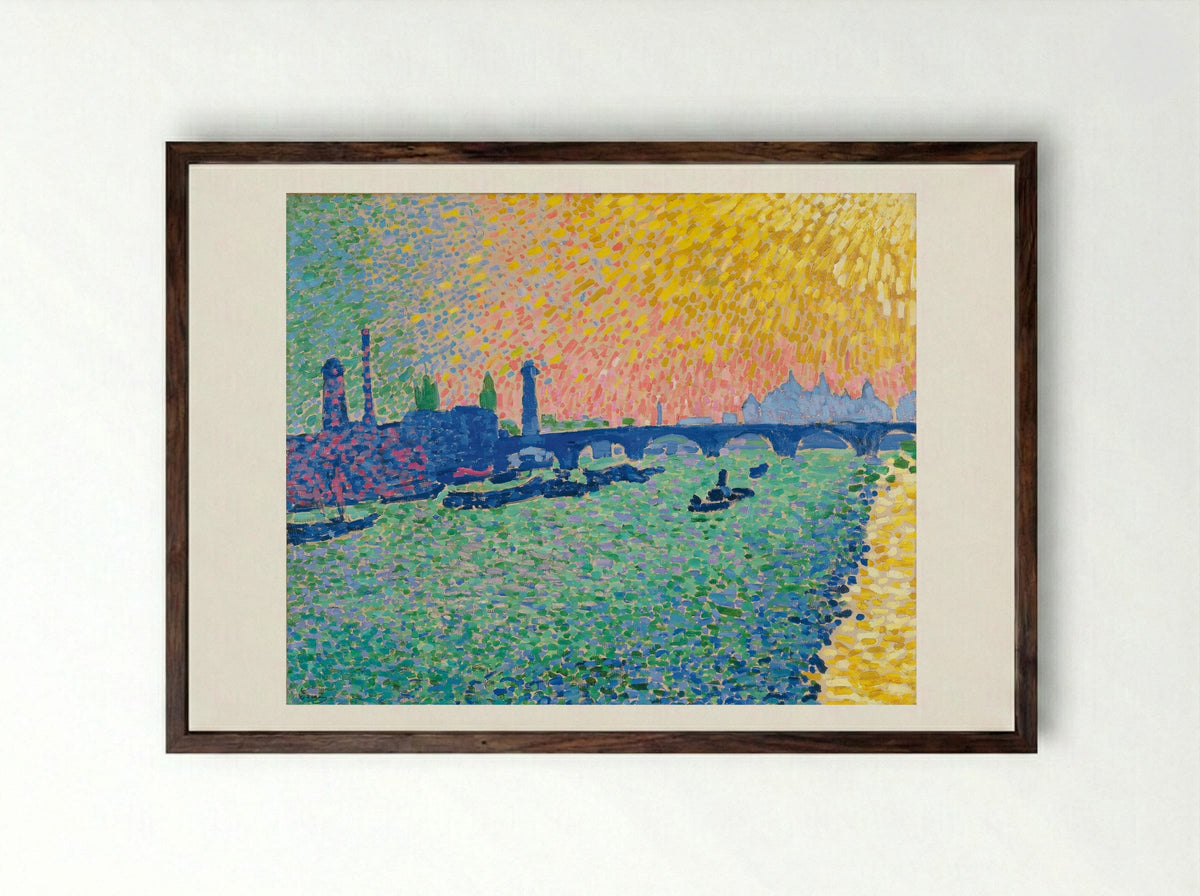 Waterloo Bridge, London - André Derain - Framed Print Dark Wood