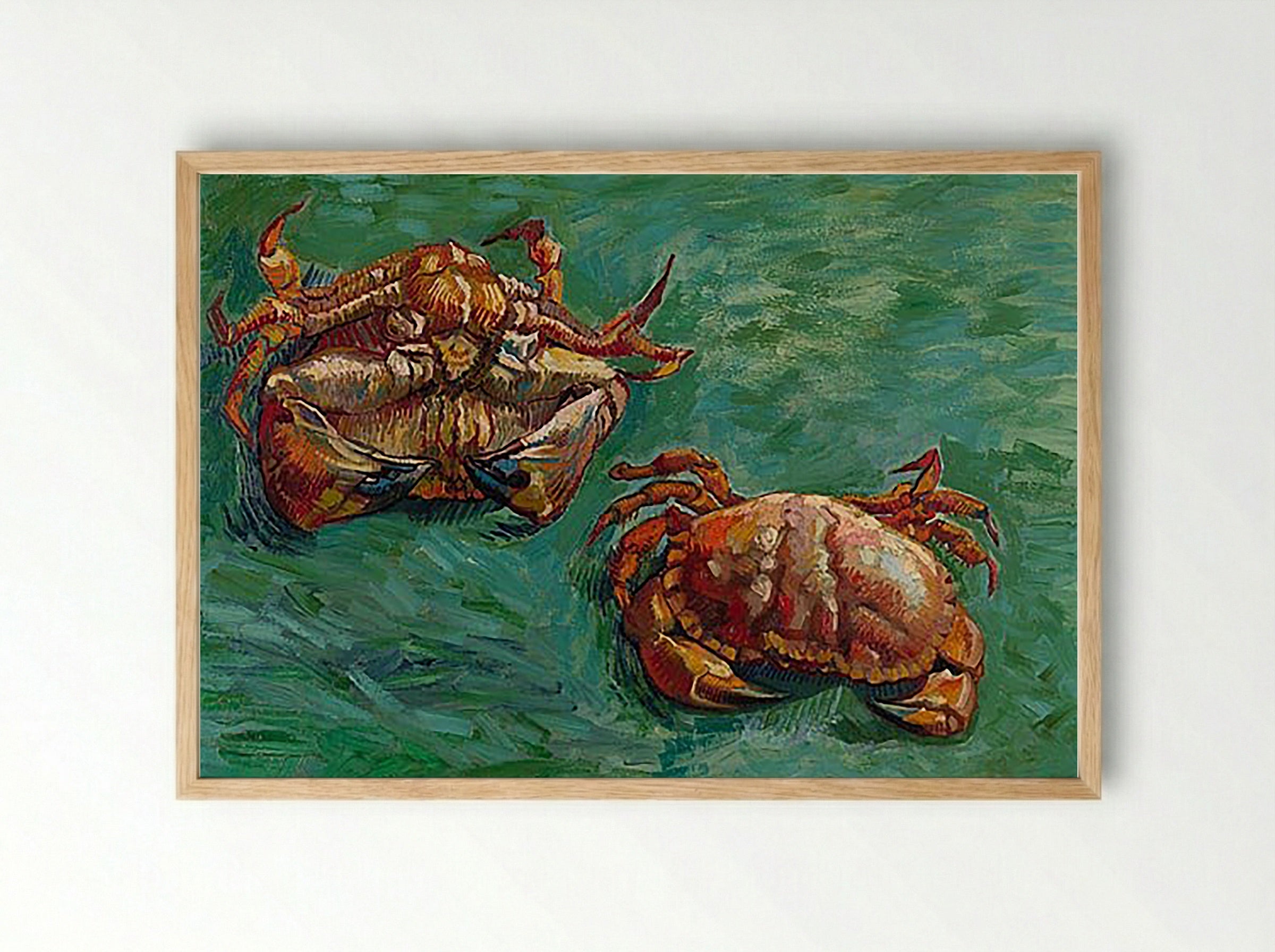 Two Crabs - Vincent van Gogh - Framed Print Wood