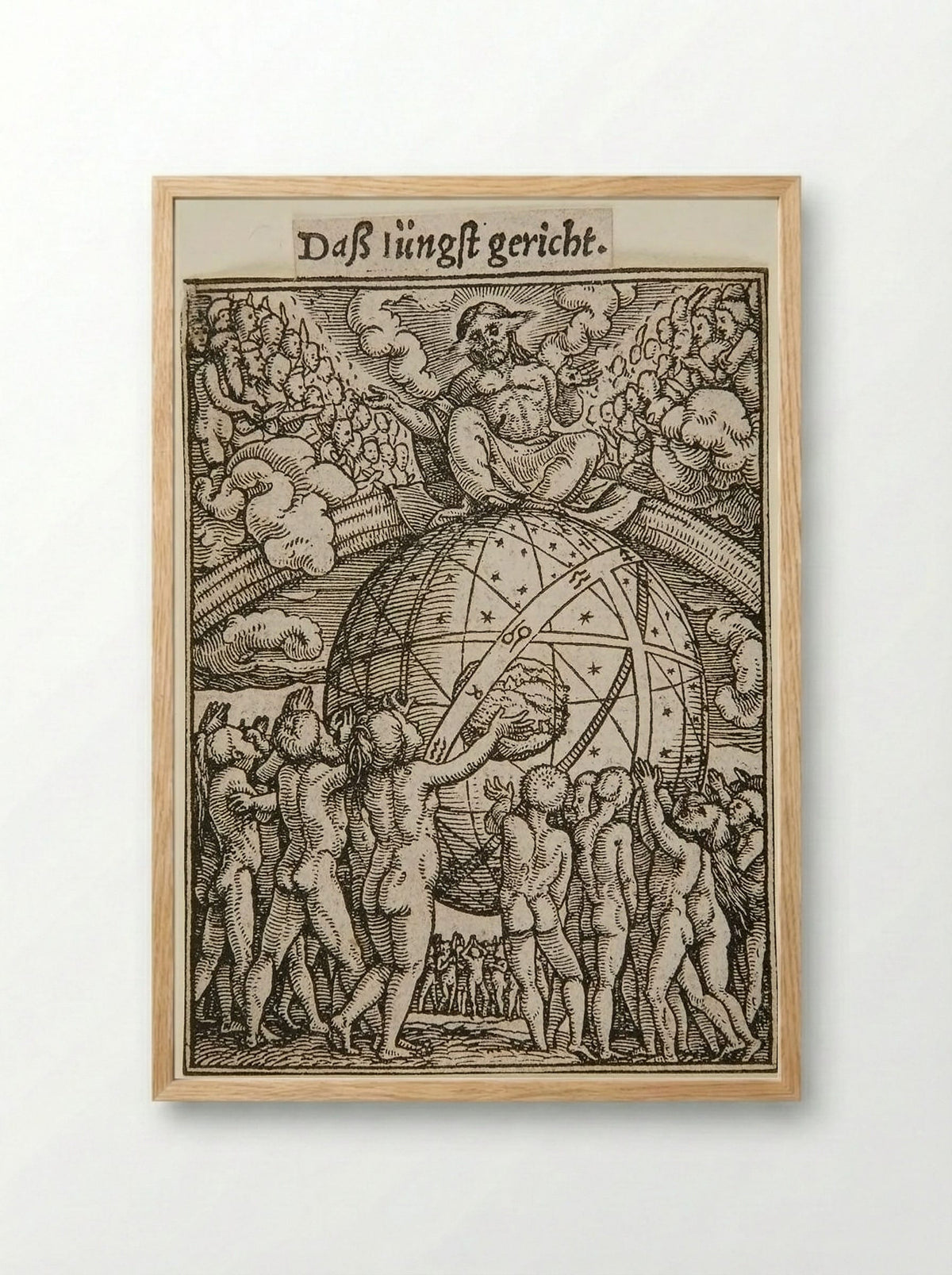 The Last Judgment - Hans Holbein the Younger - Framed Print Wood