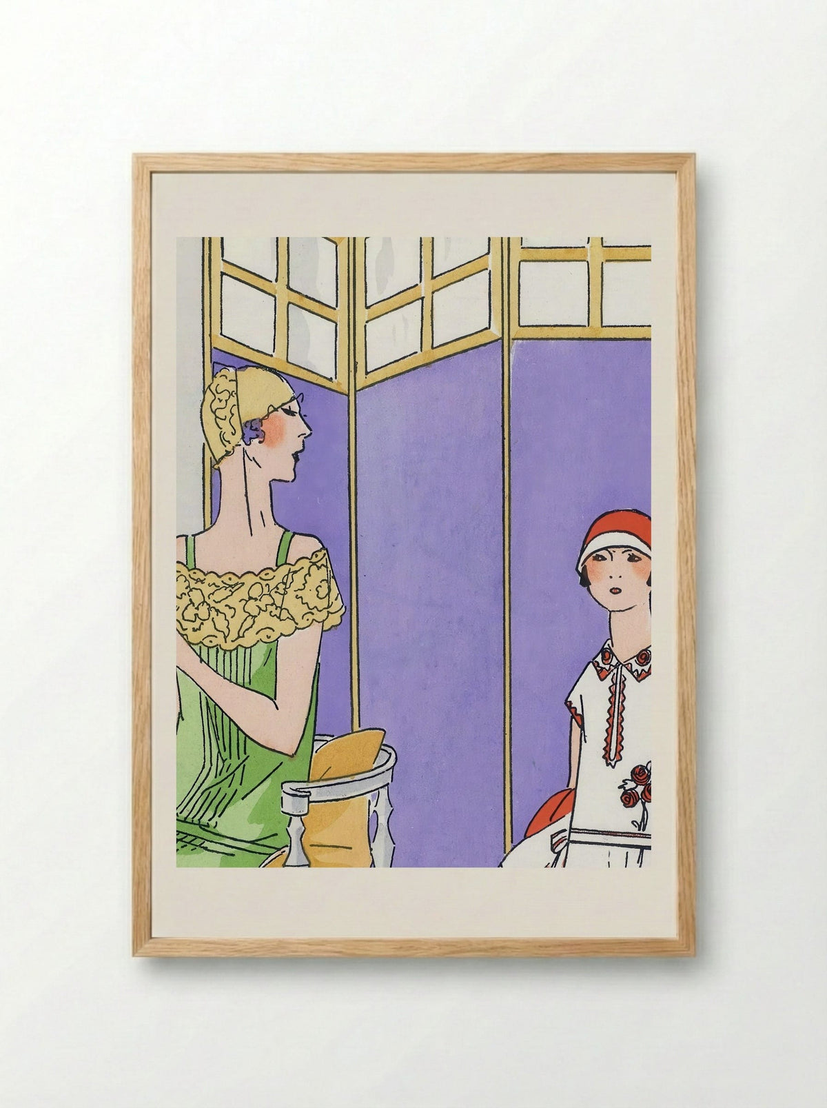 Woman at the Dressing Table - Maggy Rouff - Framed Print Wood