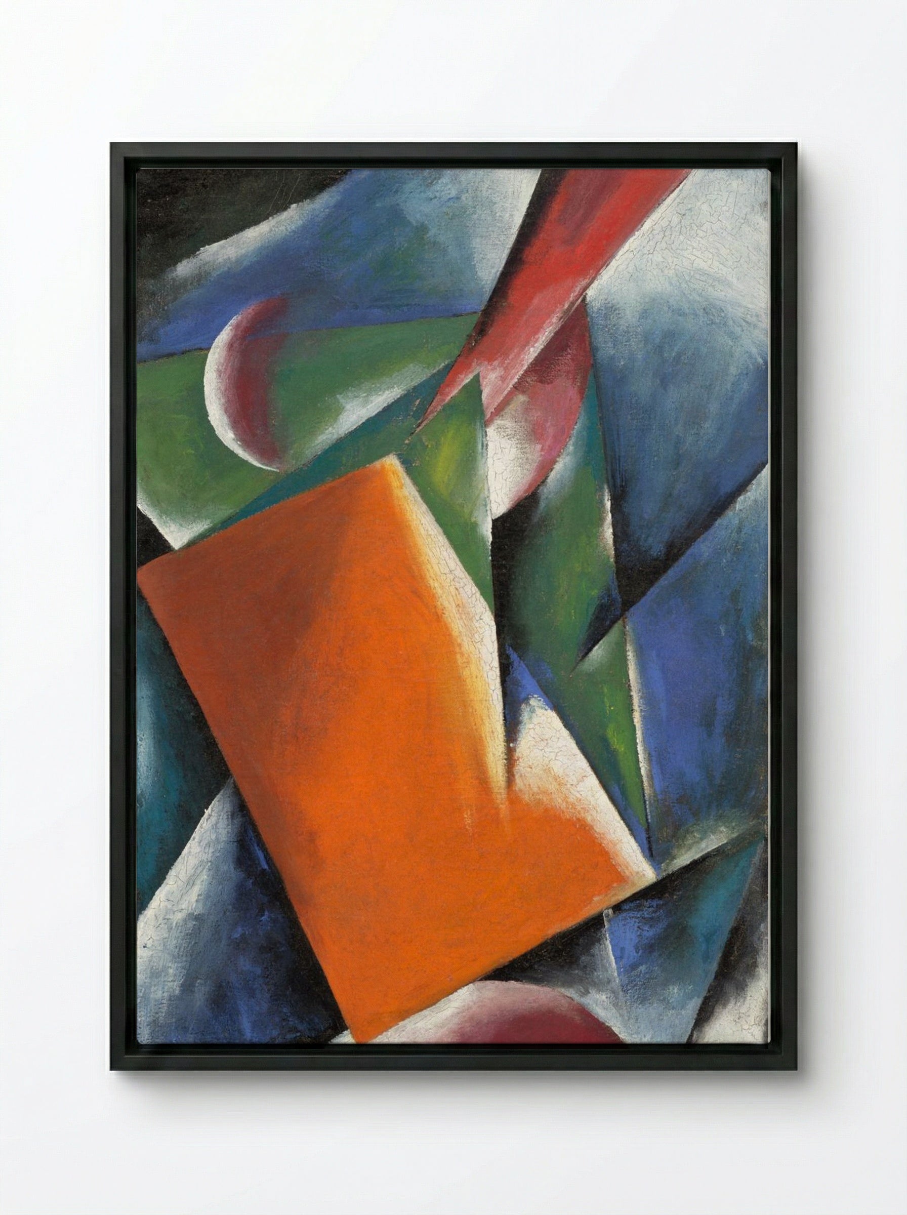 Architectonic Painting - Liubov Popova - Framed Canvas Black