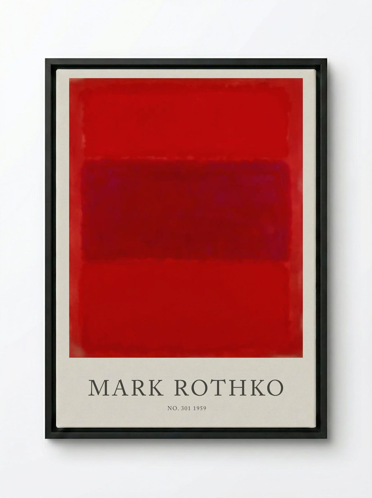 No. 301 - Mark Rothko - Framed Canvas Black