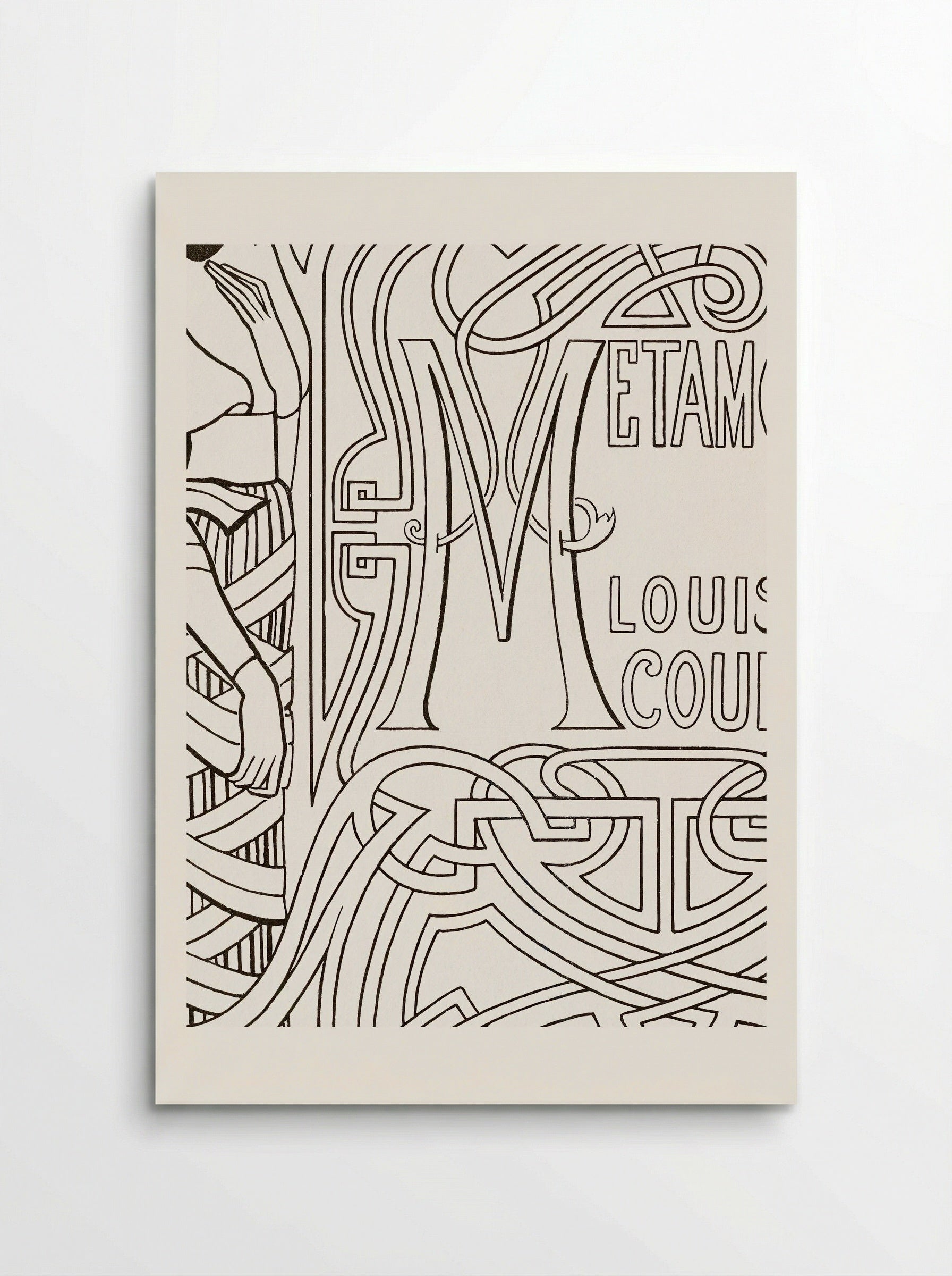 Book Binding Design for 'Metamorfoze' by Louis Couperus - Jan Toorop - Poster
