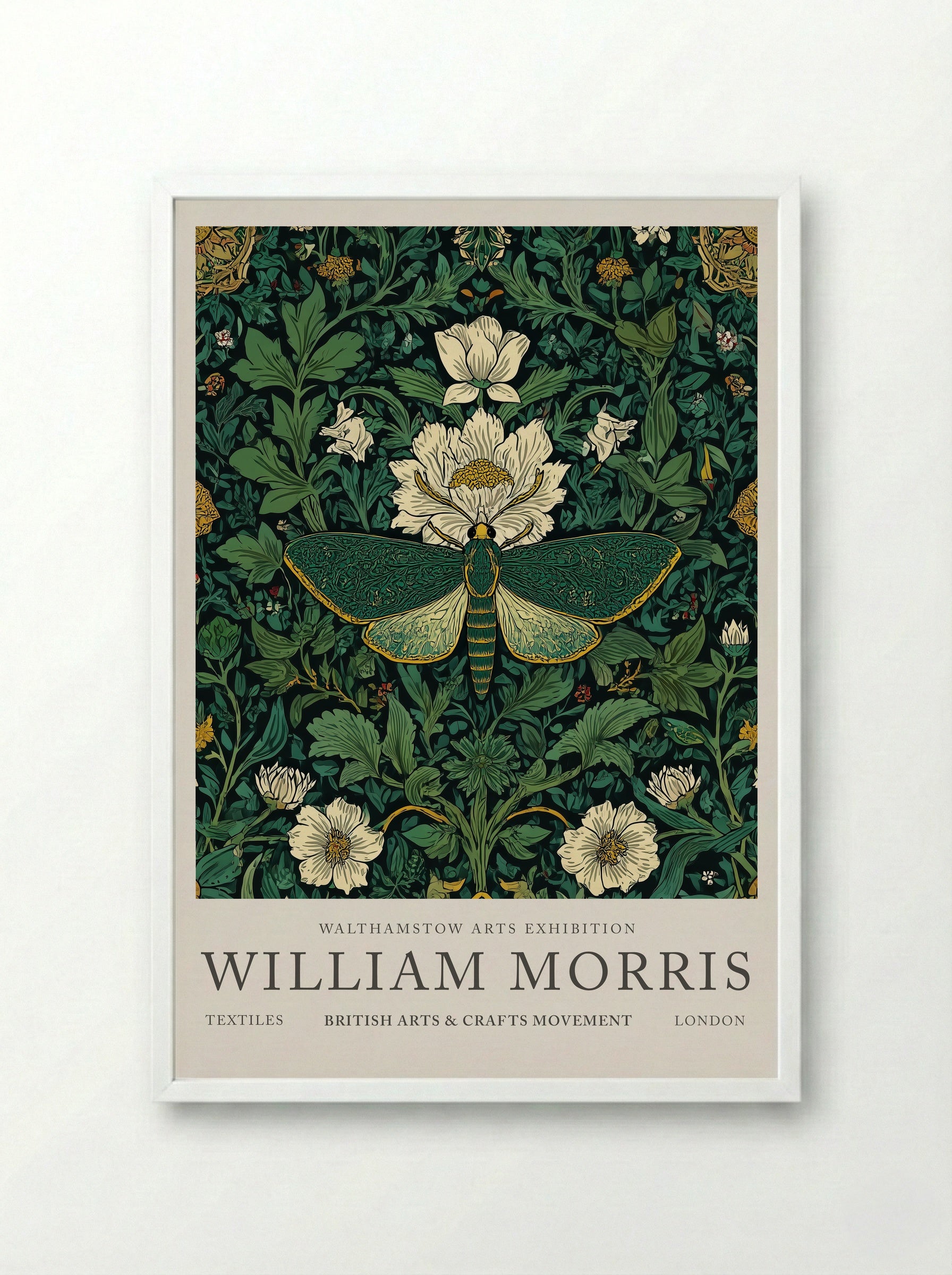 Emerald Moth Garden - William Morris