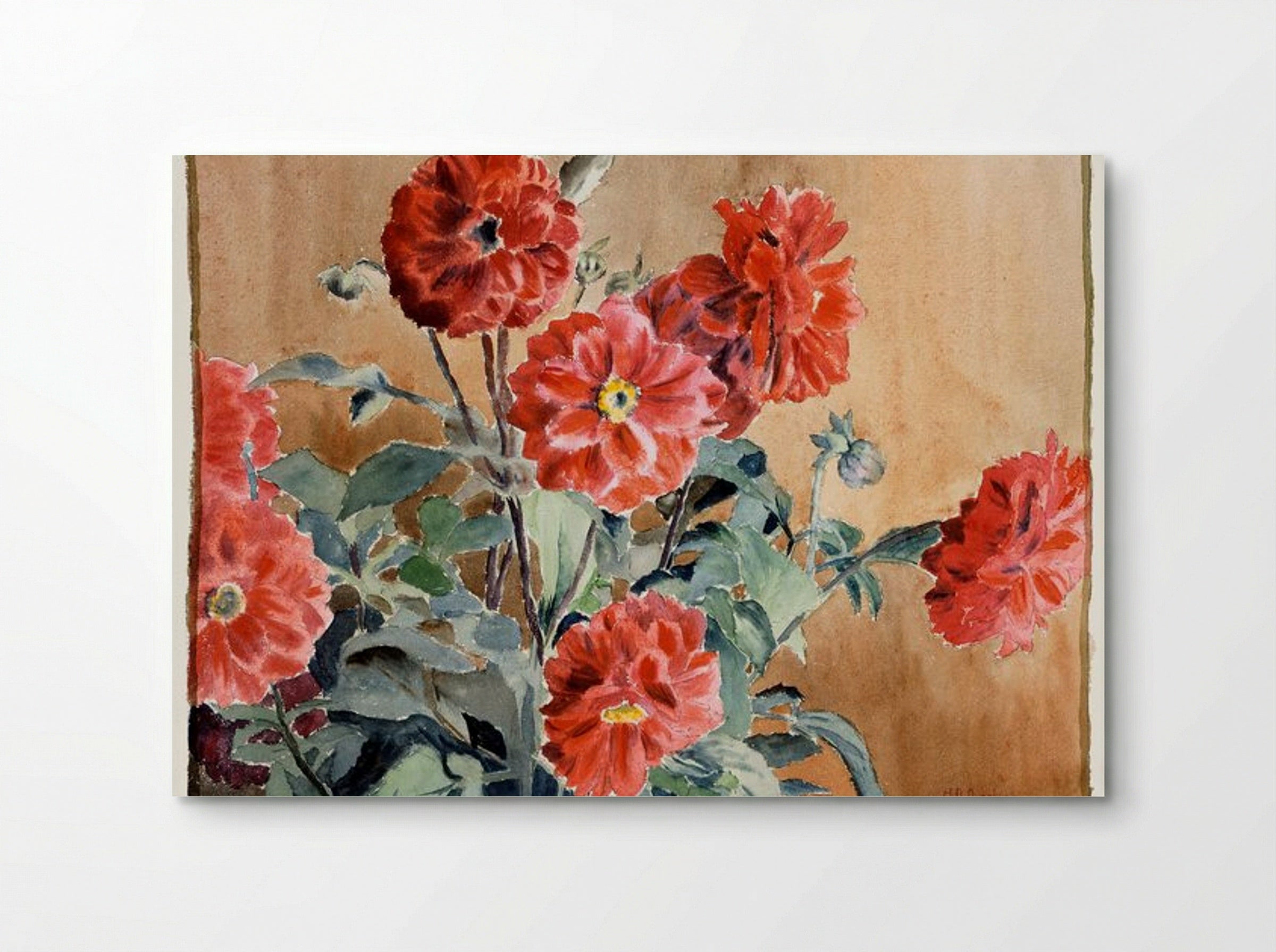 Dahlias - Hannah Borger Overbeck - Poster