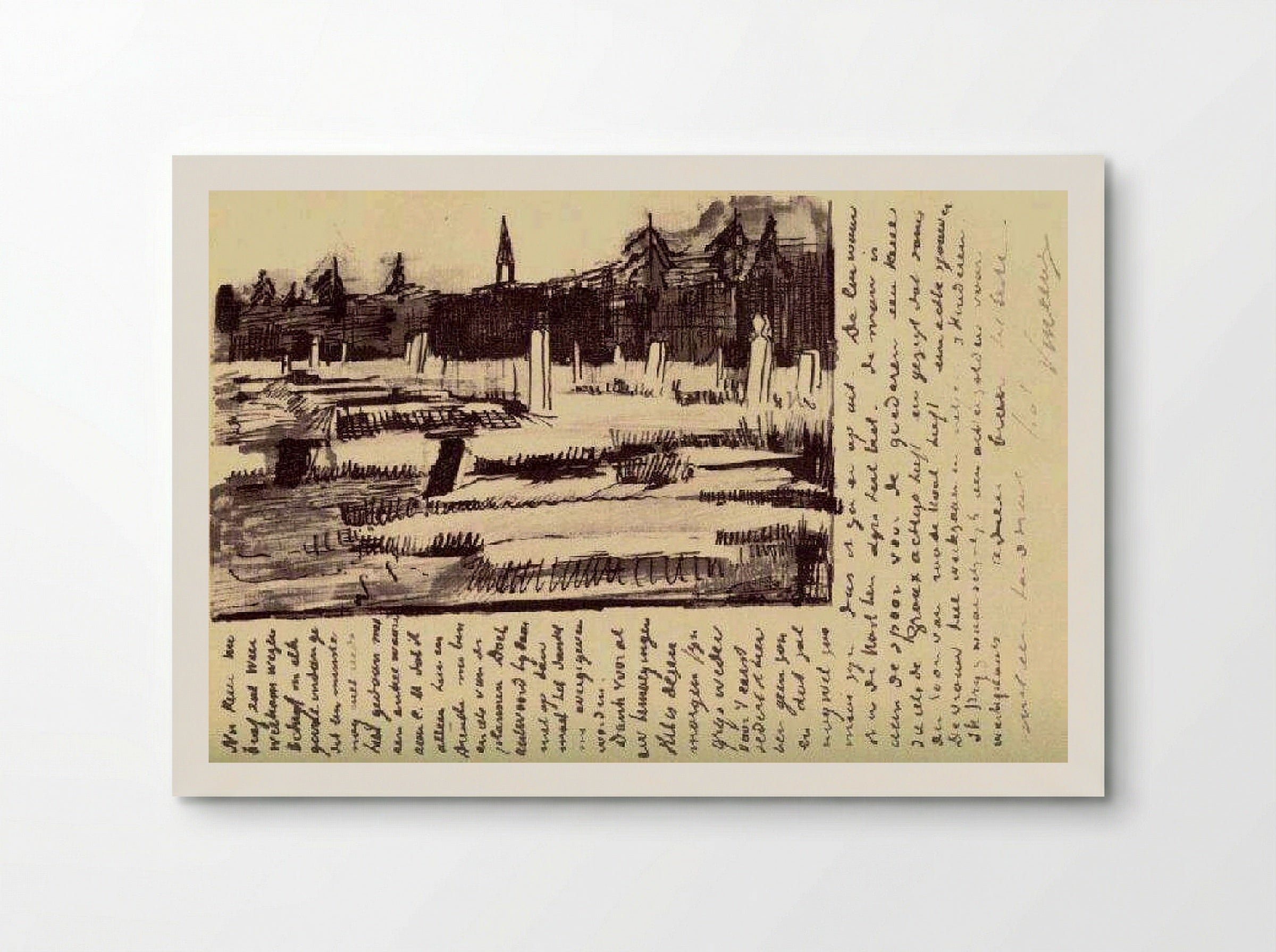 Cemetery at Nuenen in the Snow - Vincent van Gogh - Poster