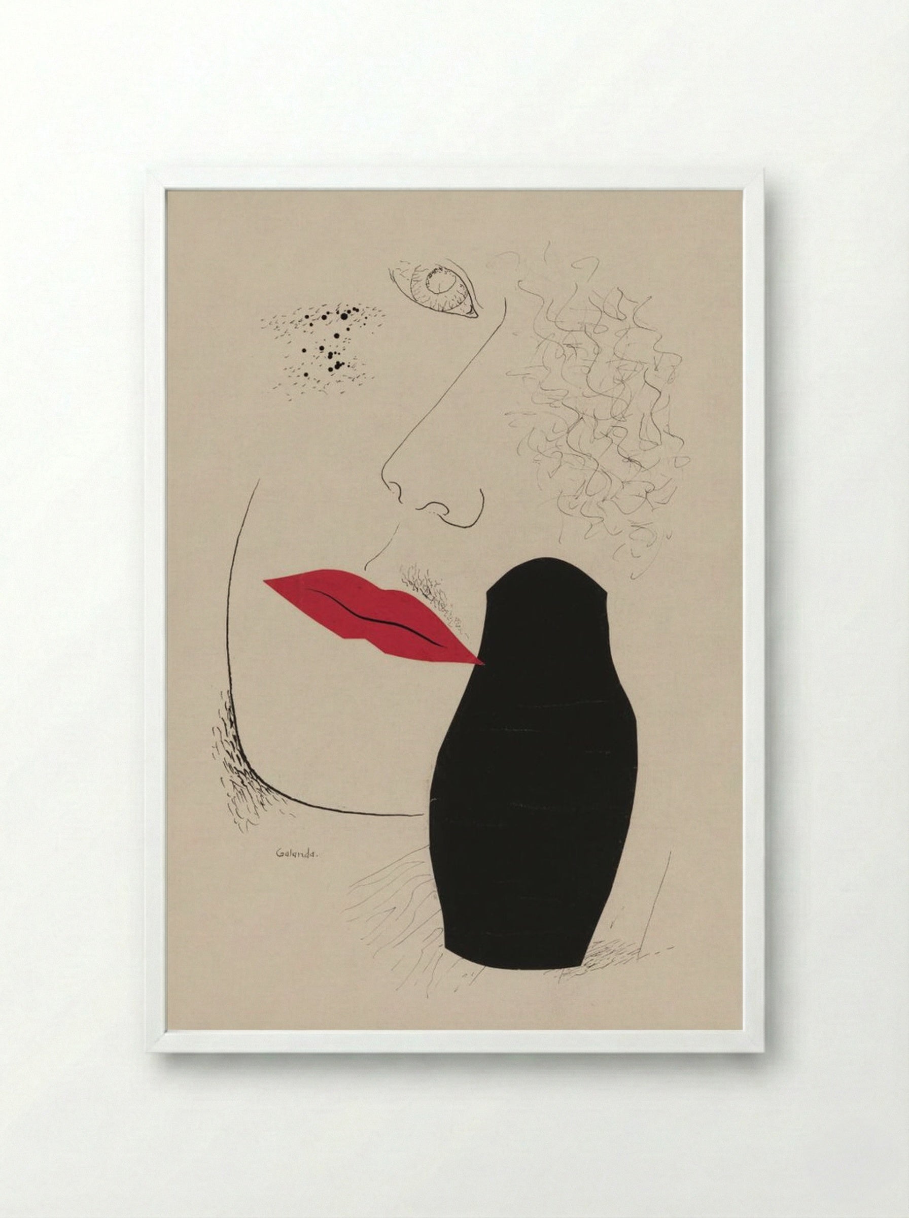 Desire - Mikuláš Galanda - Framed Print White