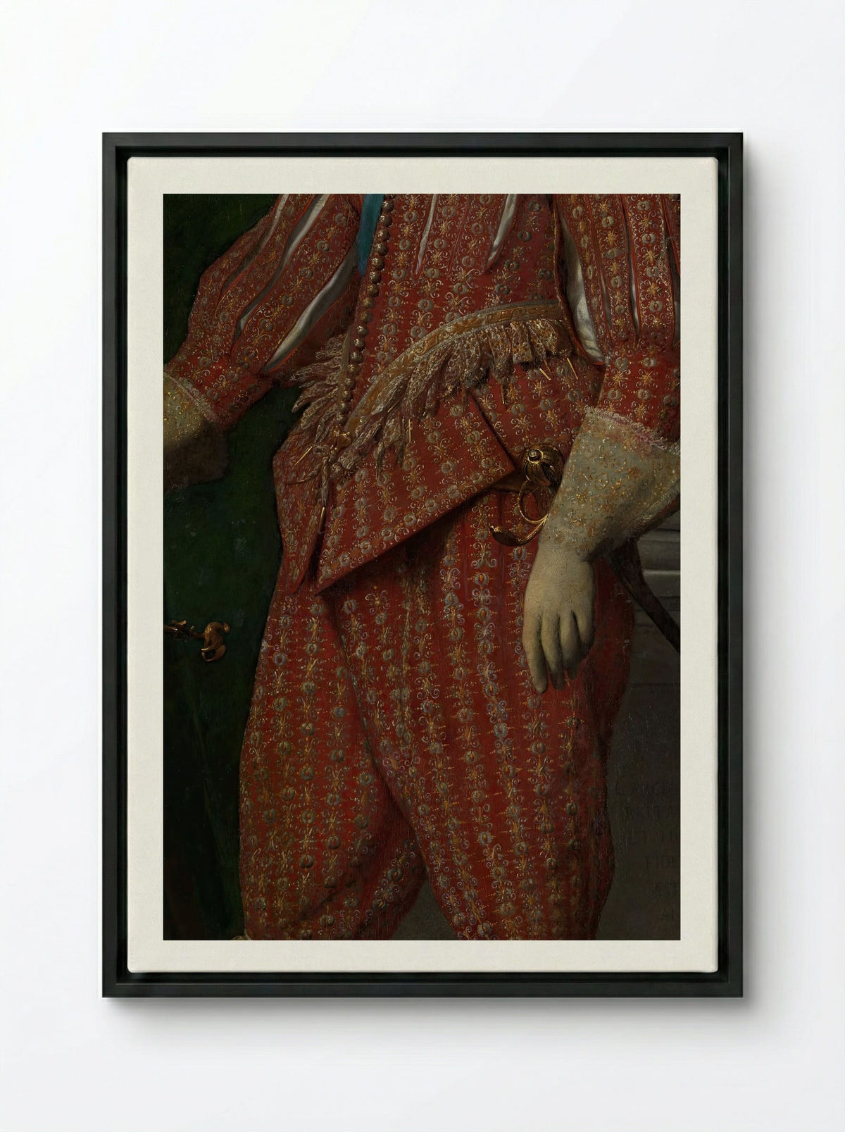 Charles I, King of England - Daniel Mijtens - Framed Canvas Black