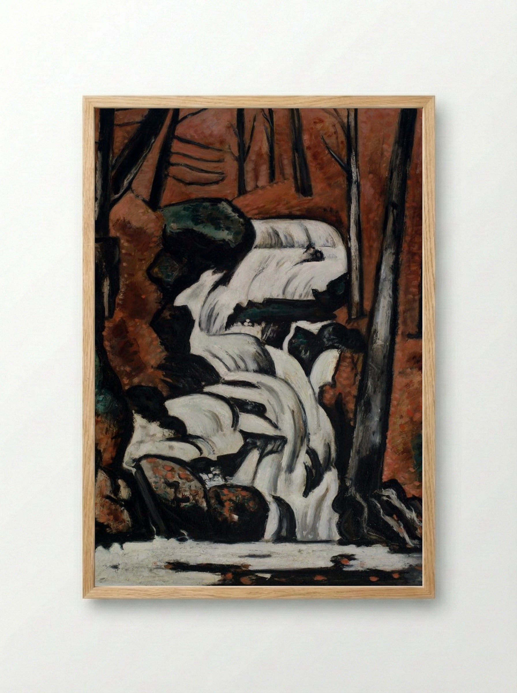 Smelt Brook Falls - Marsden Hartley - Framed Print Wood