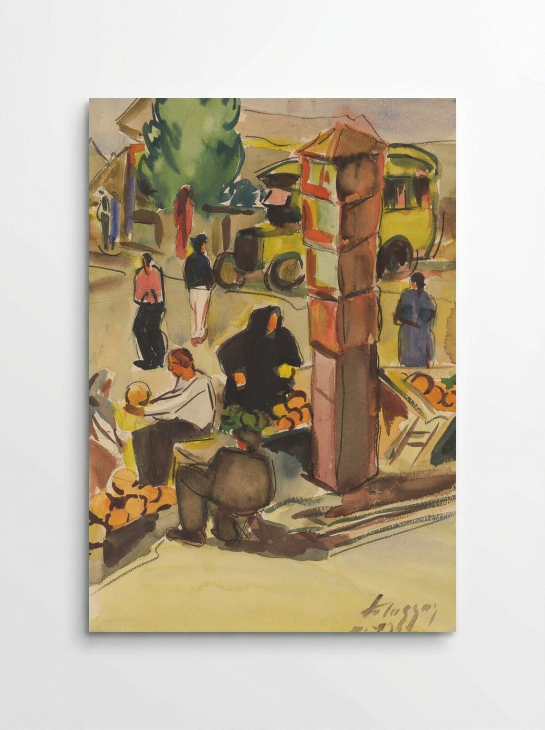 In a Market - Zolo Palugyay - Poster