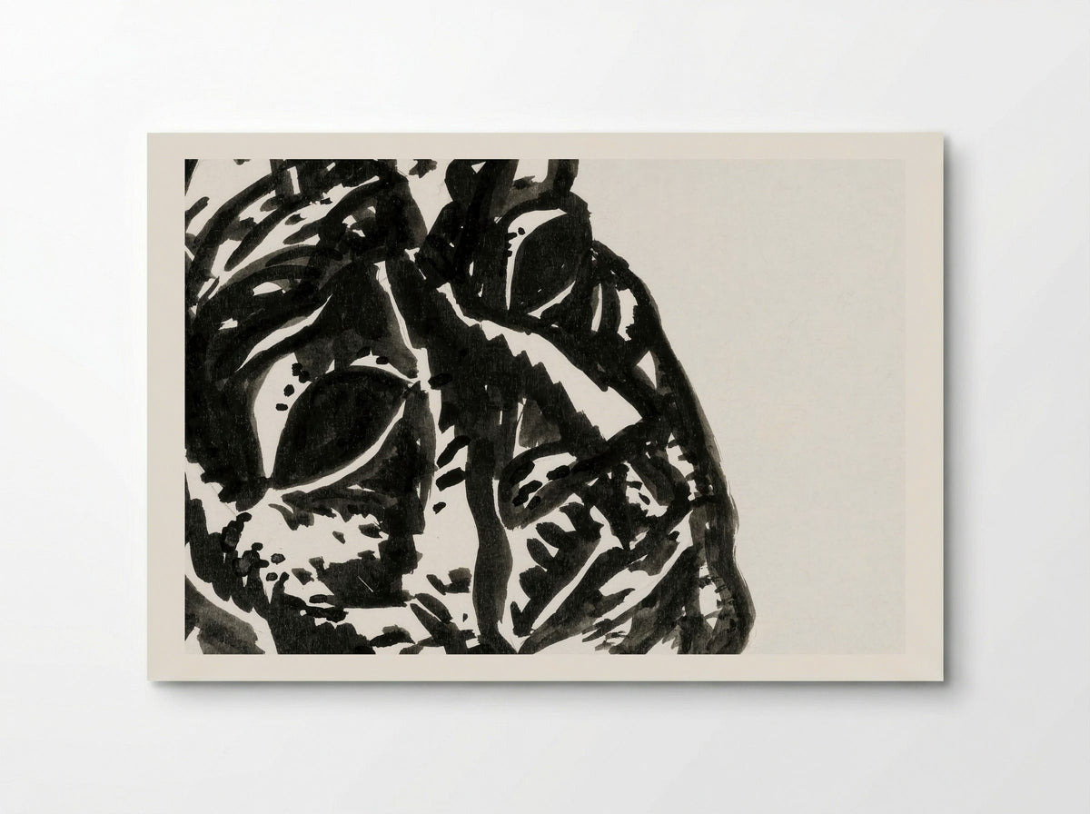 Head of a Man Looking Obliquely to the Top Right - Leo Gestel - Poster