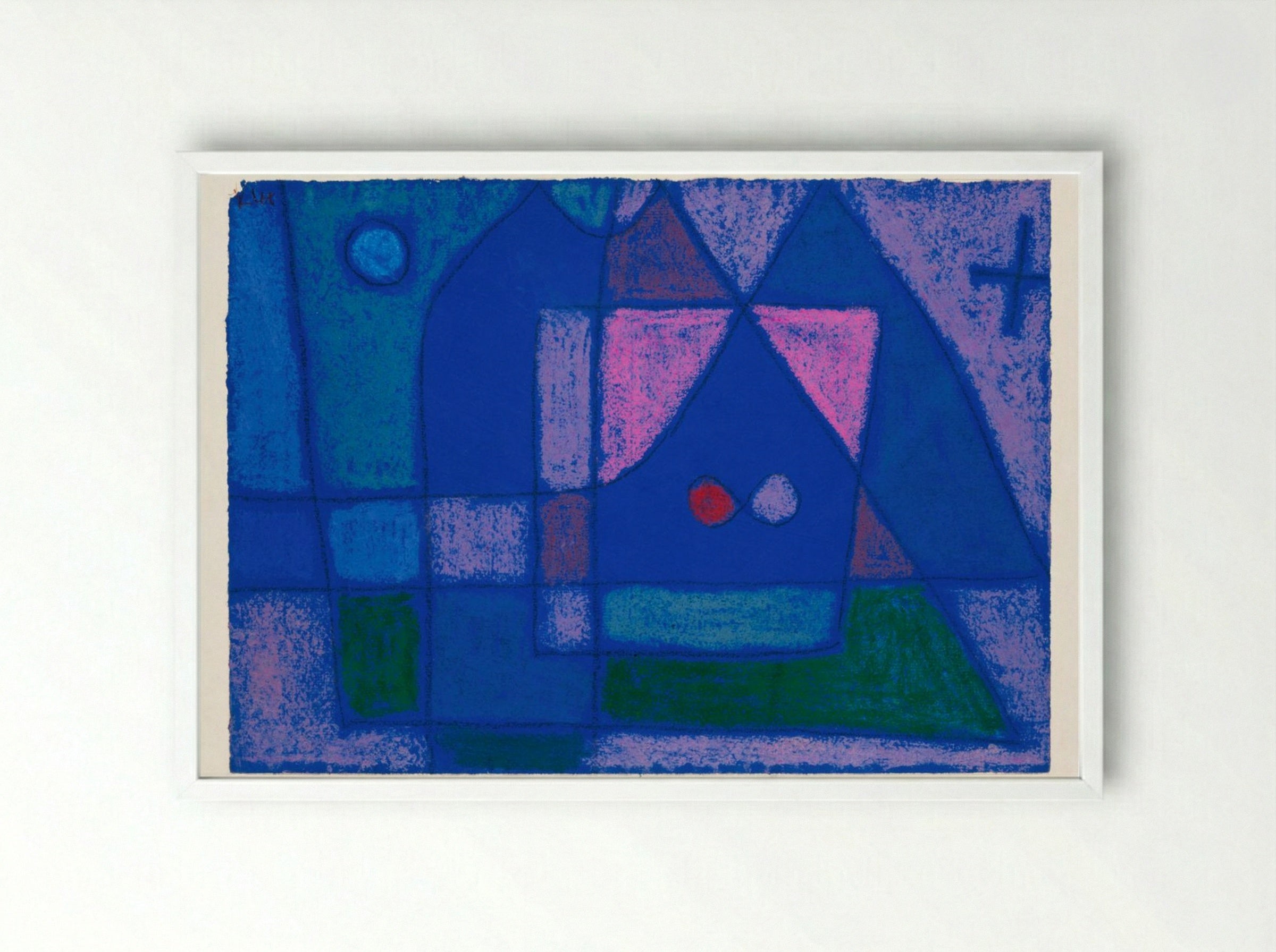 A Little Room in Venice - Paul Klee - Framed Print White
