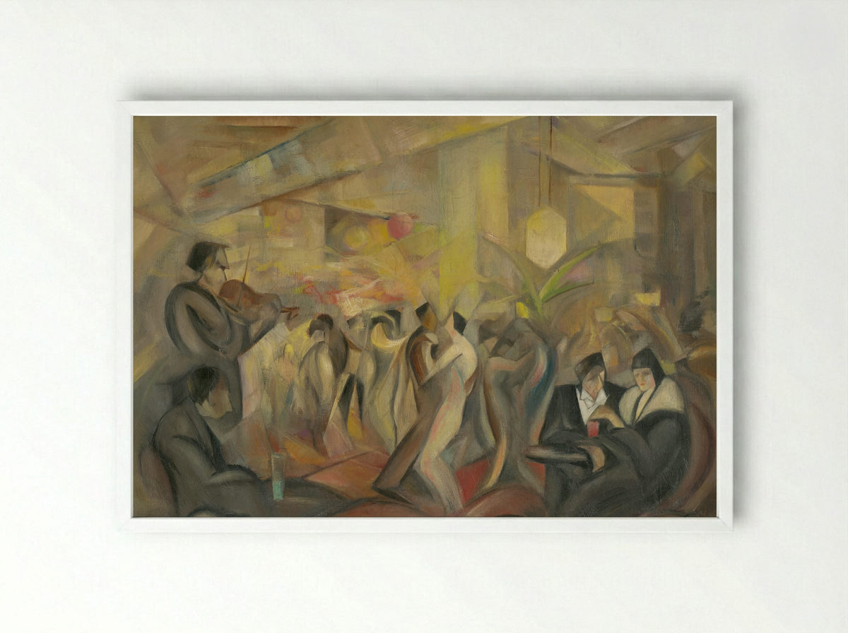 Paris Cafe - Zolo Palugyay - Framed Print White