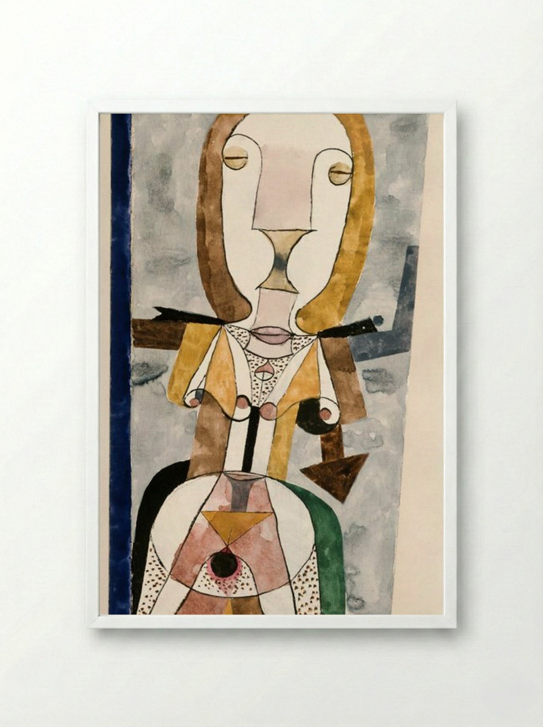 Popular Wall Painting - Paul Klee - Framed Print White