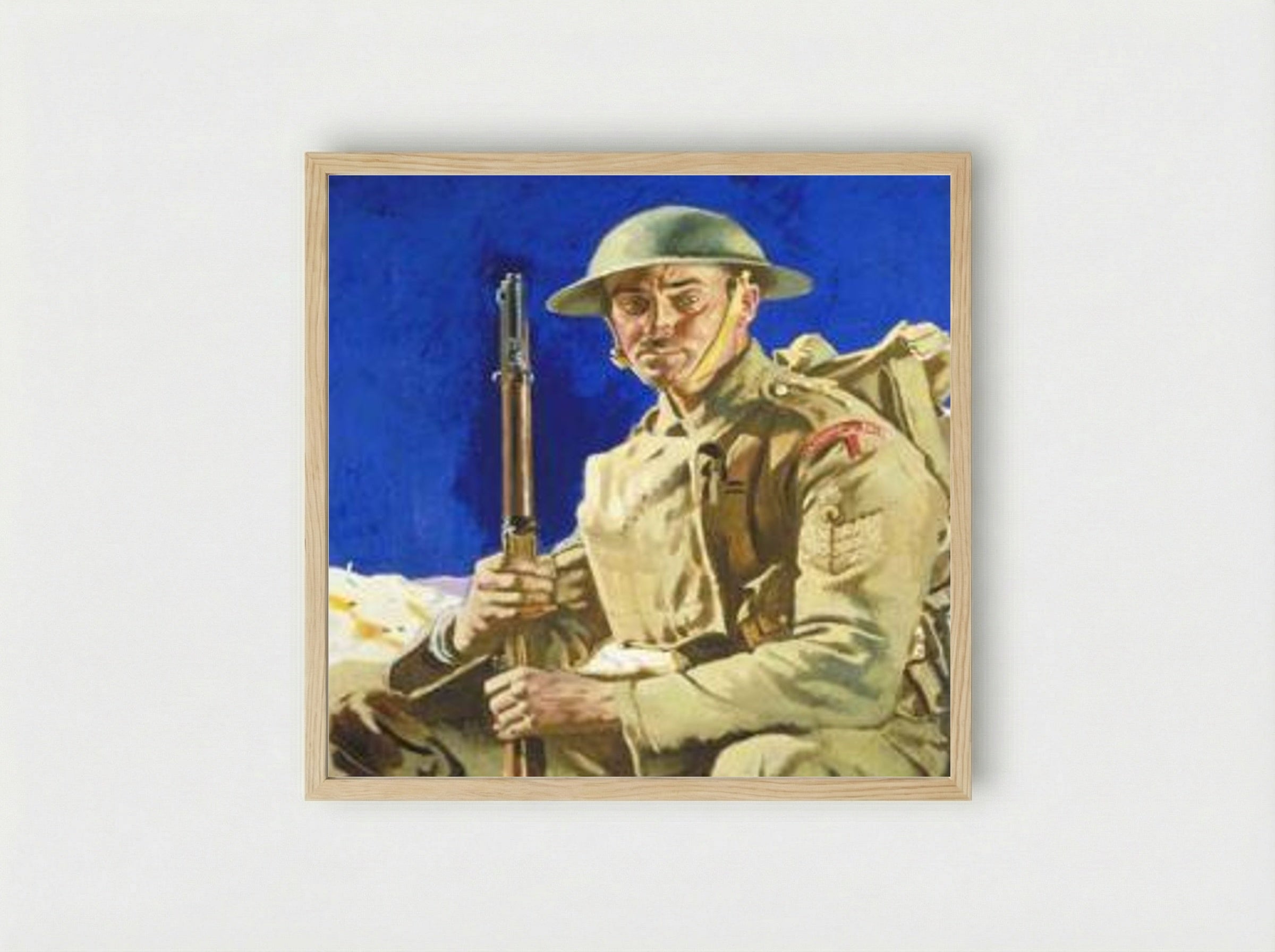 A Grenadier Guardsman, 1917 - William Orpen - Framed Print Wood