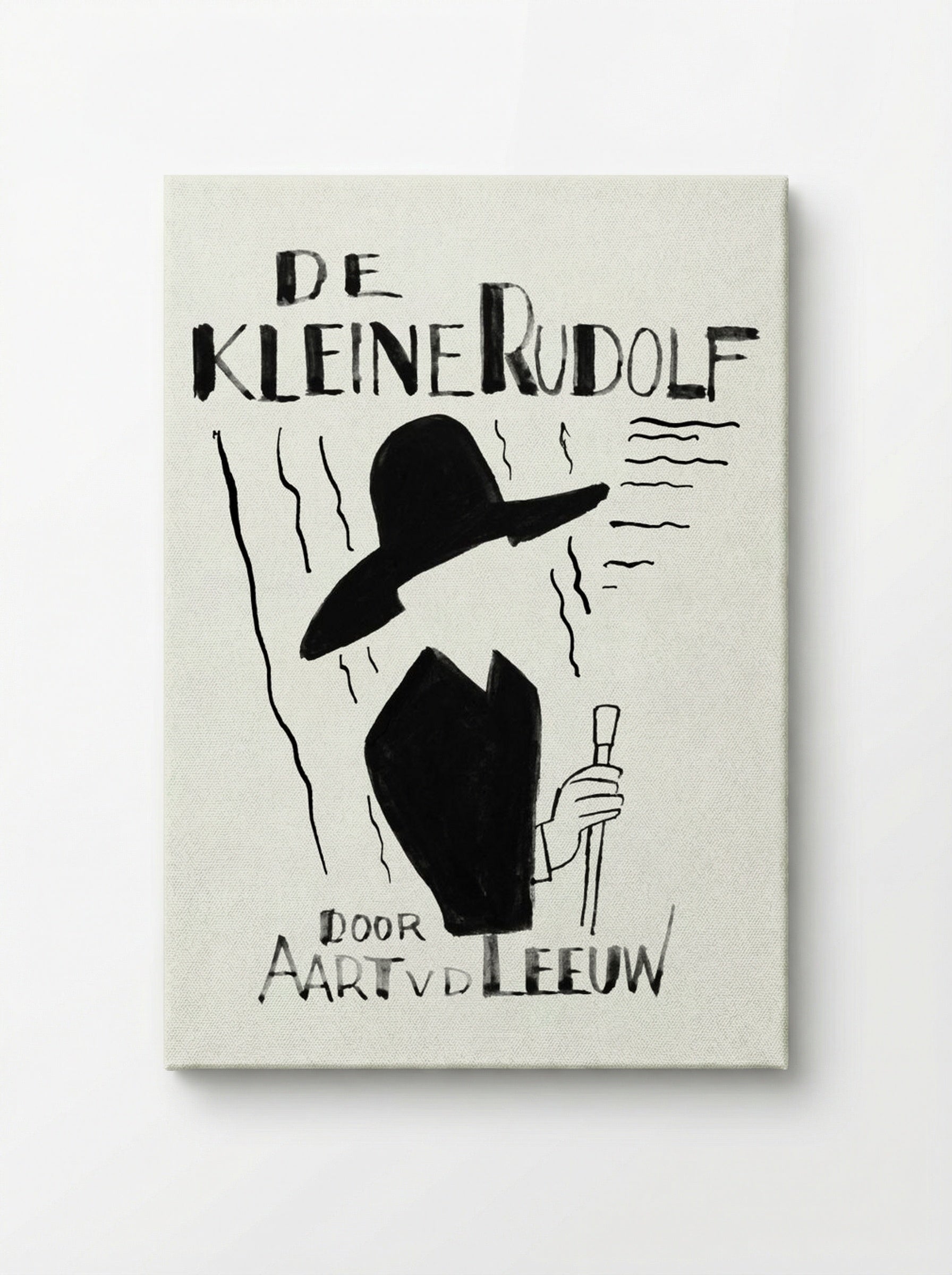 Ontwerp voor boekband van De Kleine Rudolf door Aart van der Leeuw - Leo Gestel - Canvas