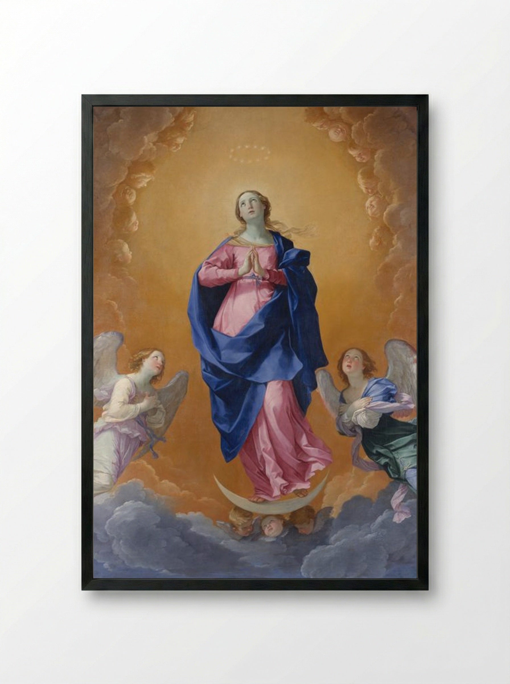 The Immaculate Conception - Guido Reni - Framed Print Black