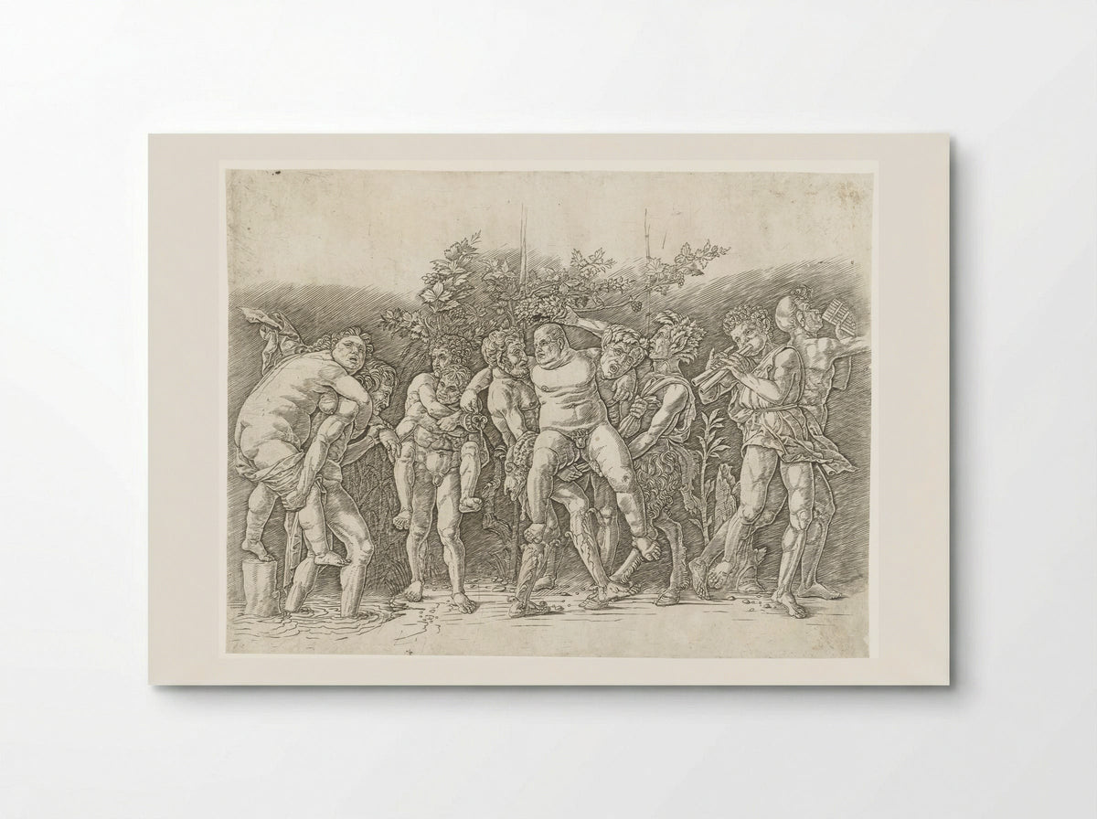 Bacchanaal met Silenus - Andrea Mantegna - Poster