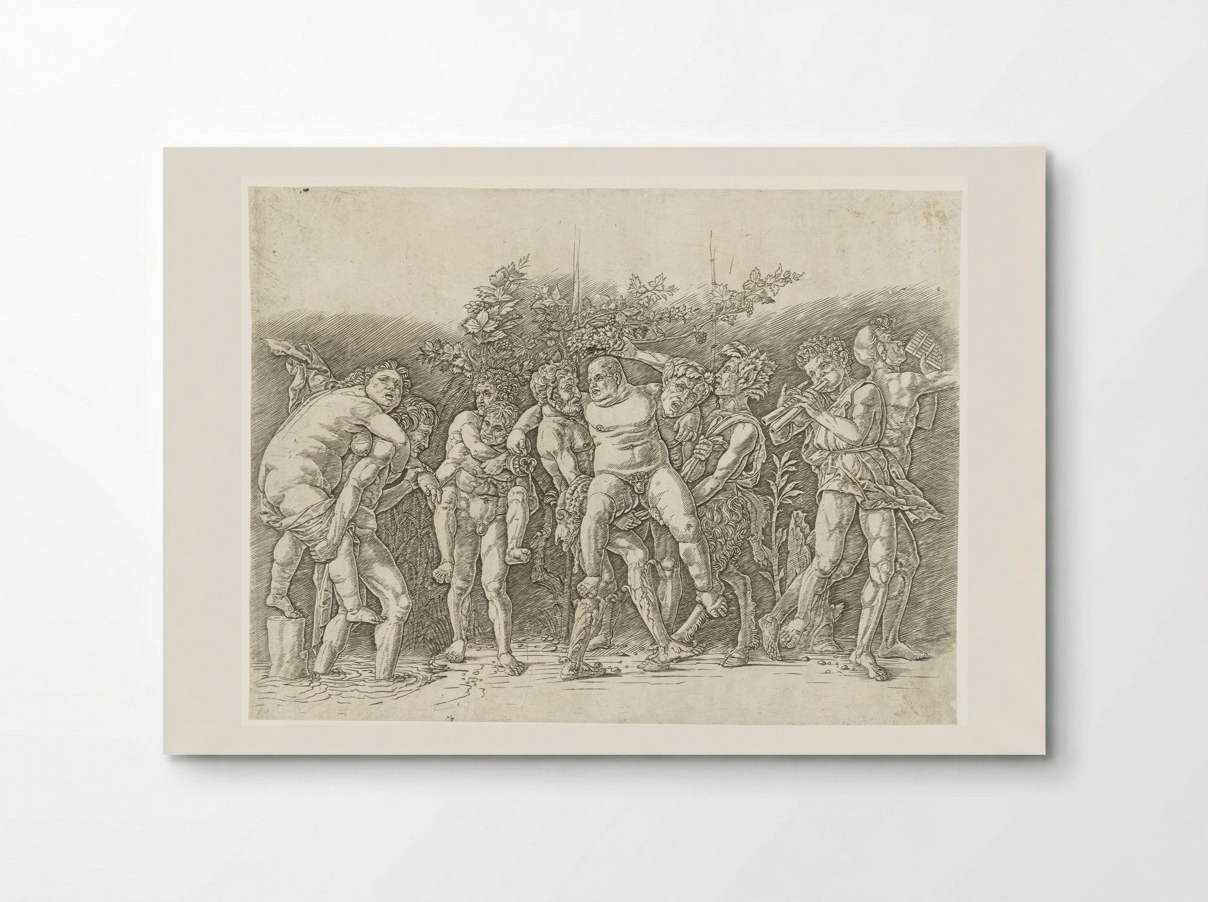 Bacchanaal met Silenus - Andrea Mantegna - Poster