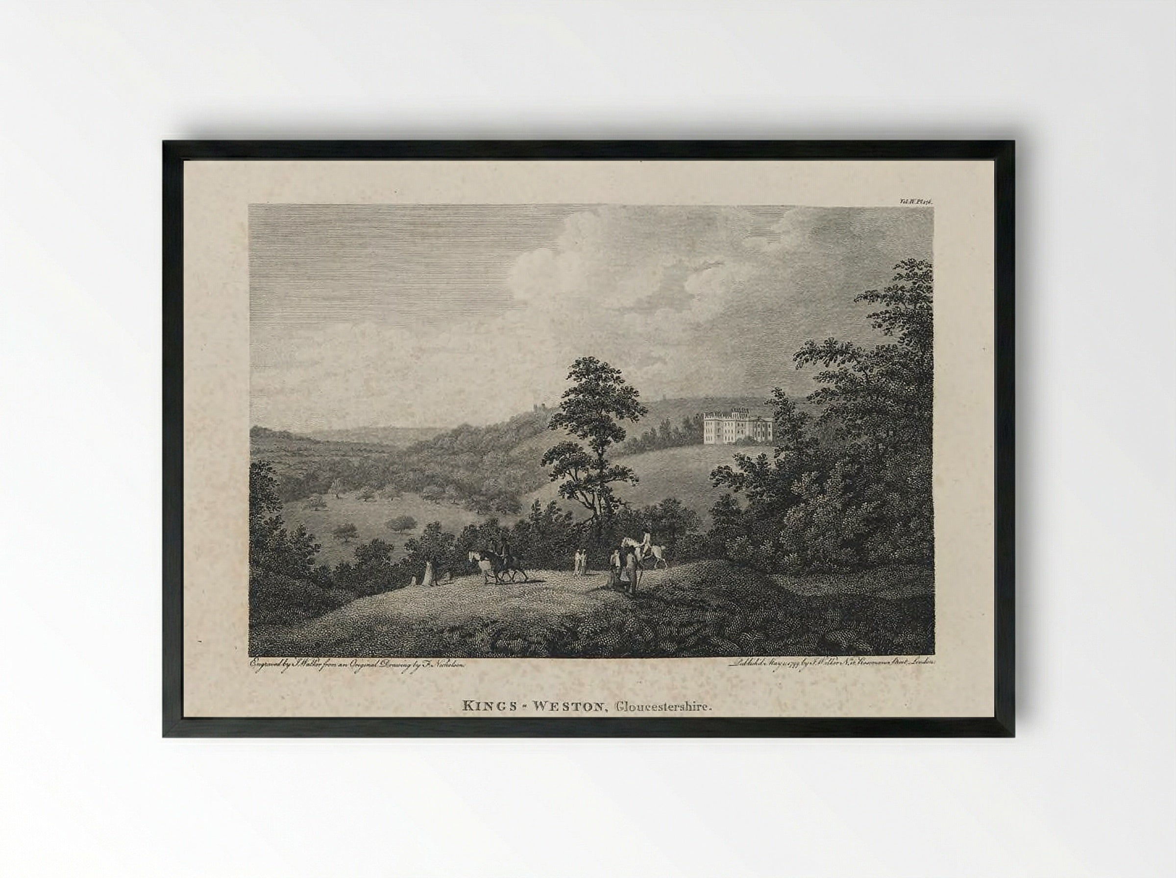 King's Weston, Gloucestershire - John Walker - Framed Print Black