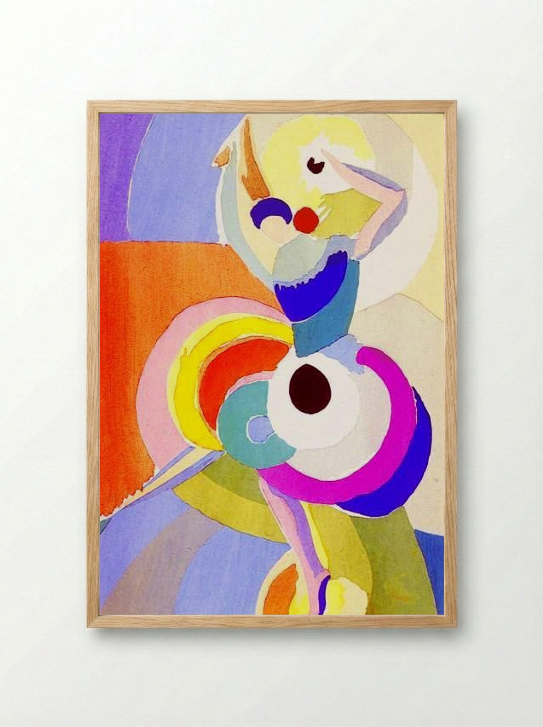 Flamenco Dancer (Abstracted Figure Study) - Fine Art Print - Framed Print Wood