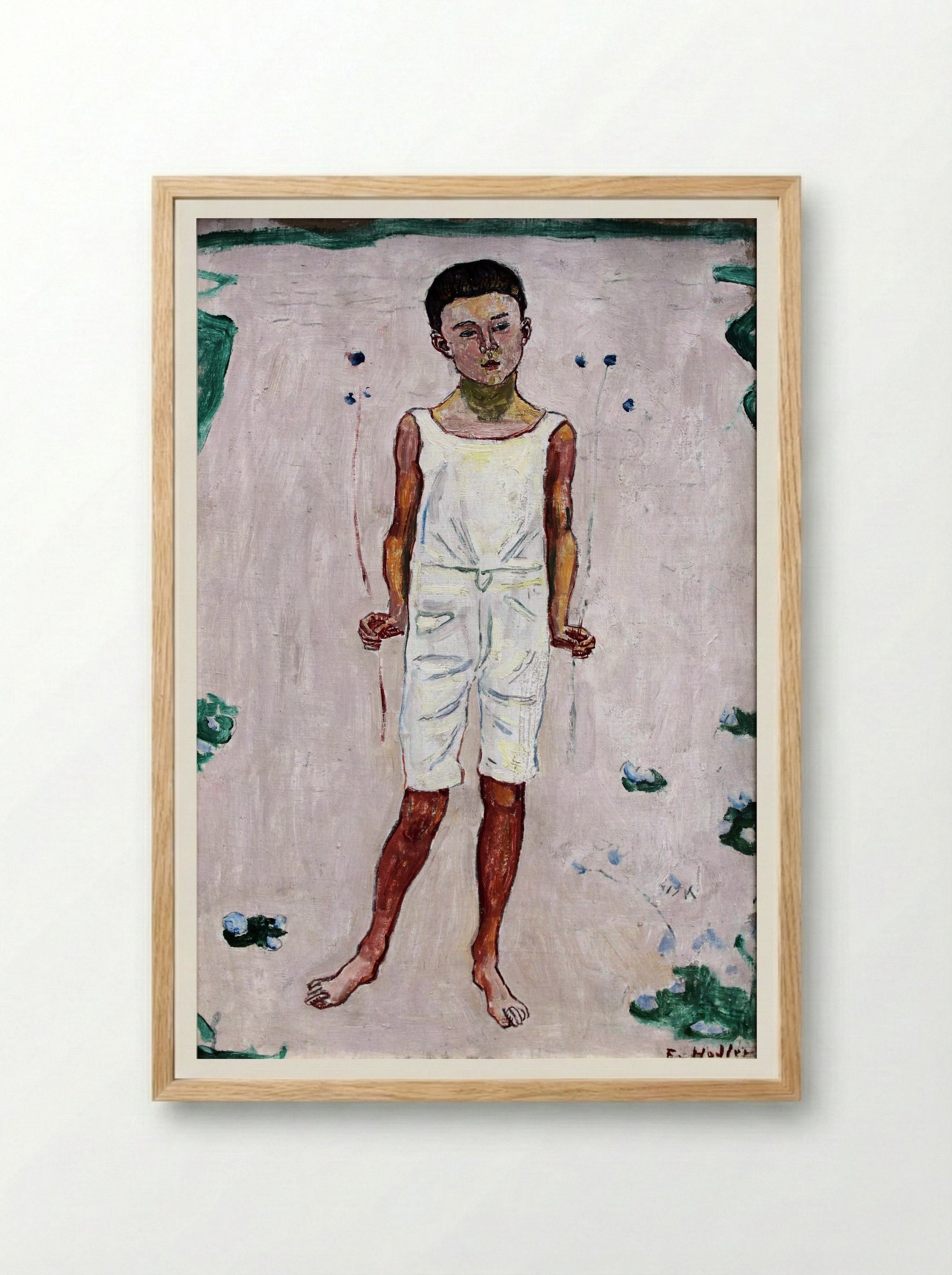 Childhood - Ferdinand Hodler - Framed Print Wood