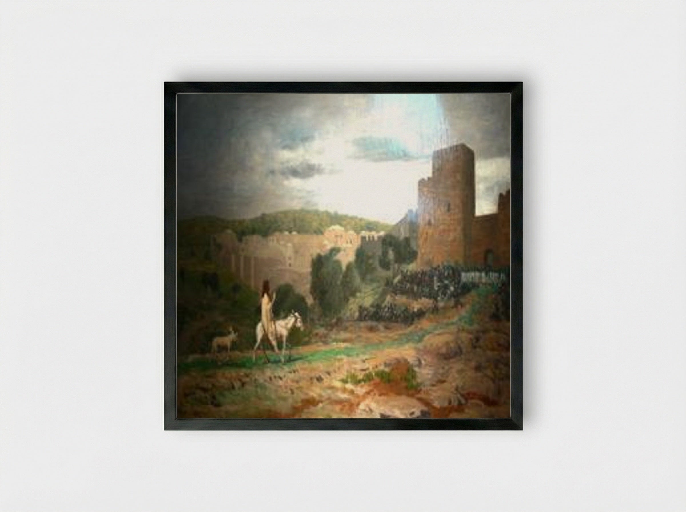 Entry of Christ into Jerusalem - Jean-Léon Gérôme - Framed Print Black